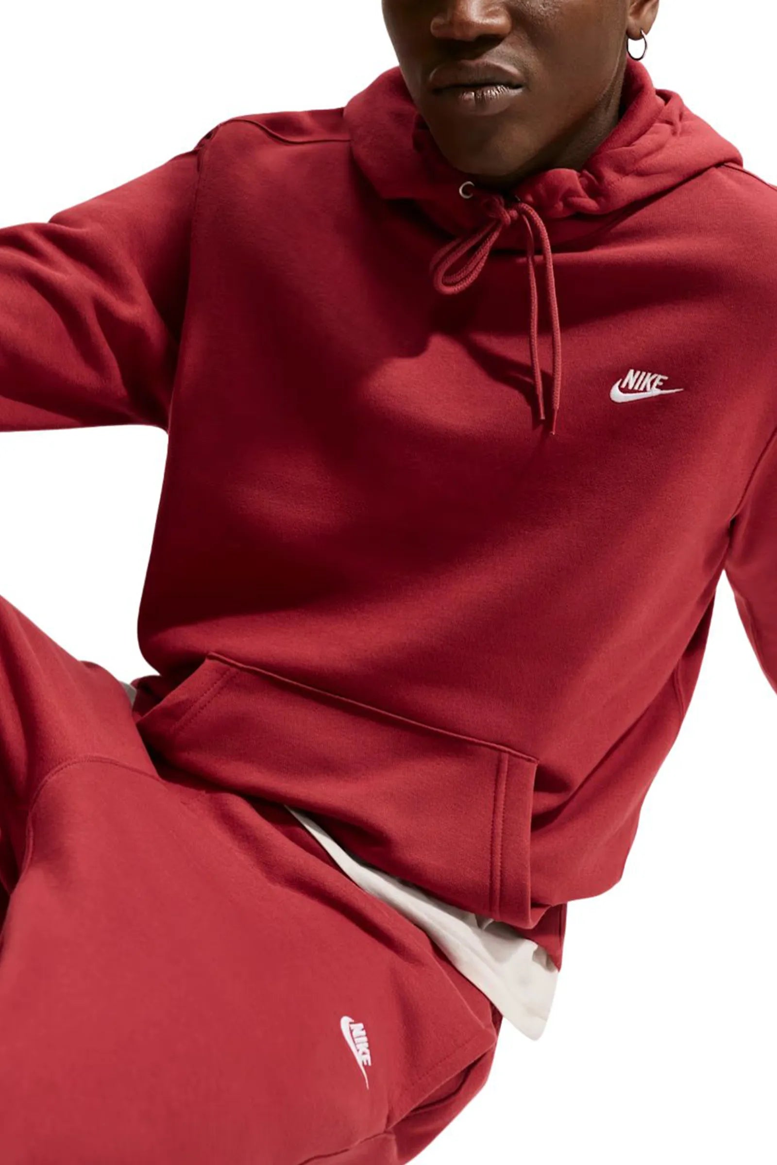 Duks nike club fleece premium embroidered pullover FN3859-613