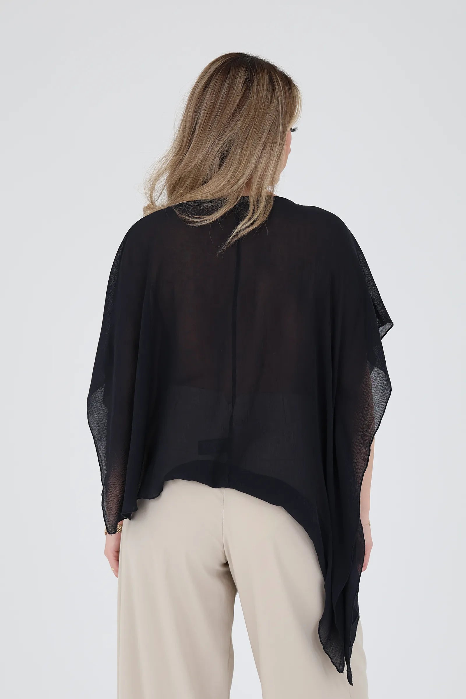 Maice asymmetric chiffon