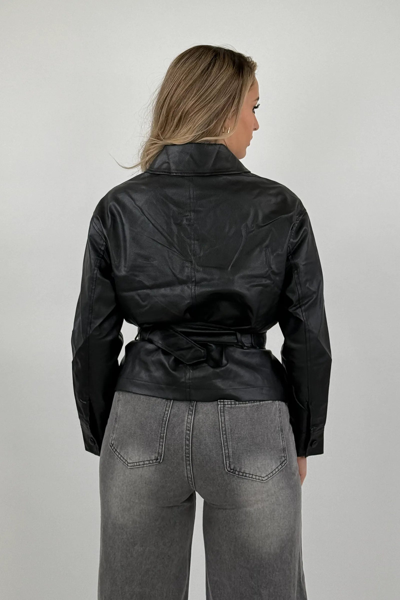 Jakne leather overshirt