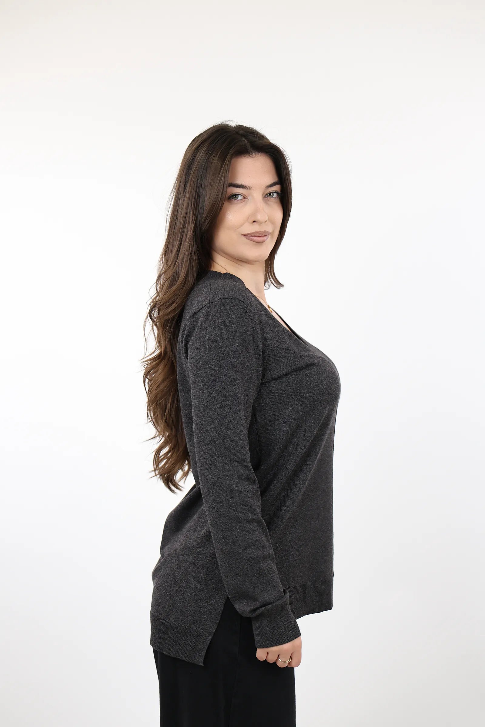 XHEMPER Merino V-Neck