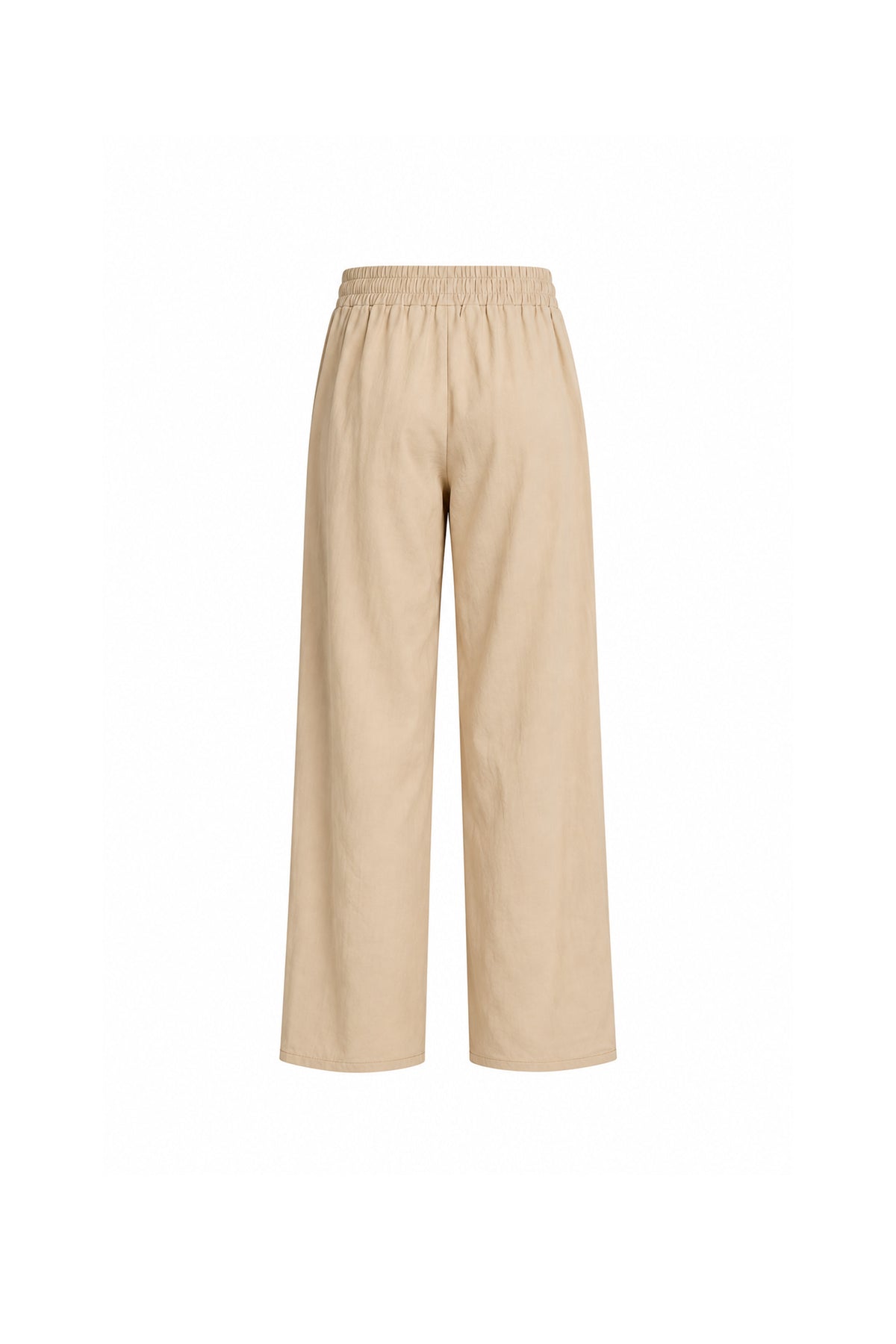 Pantallona beige wide-leg