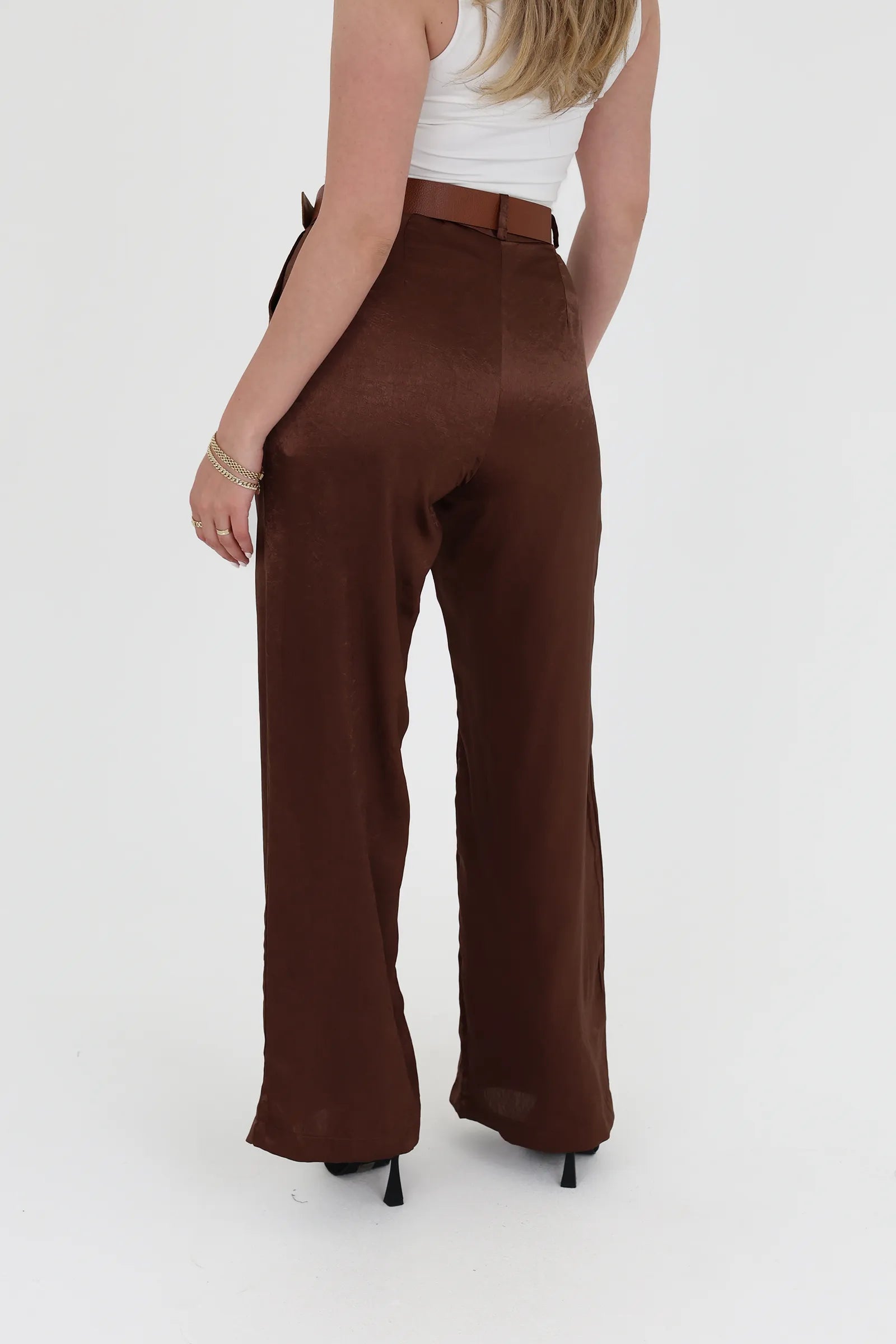 Pantallona elegant high waisted