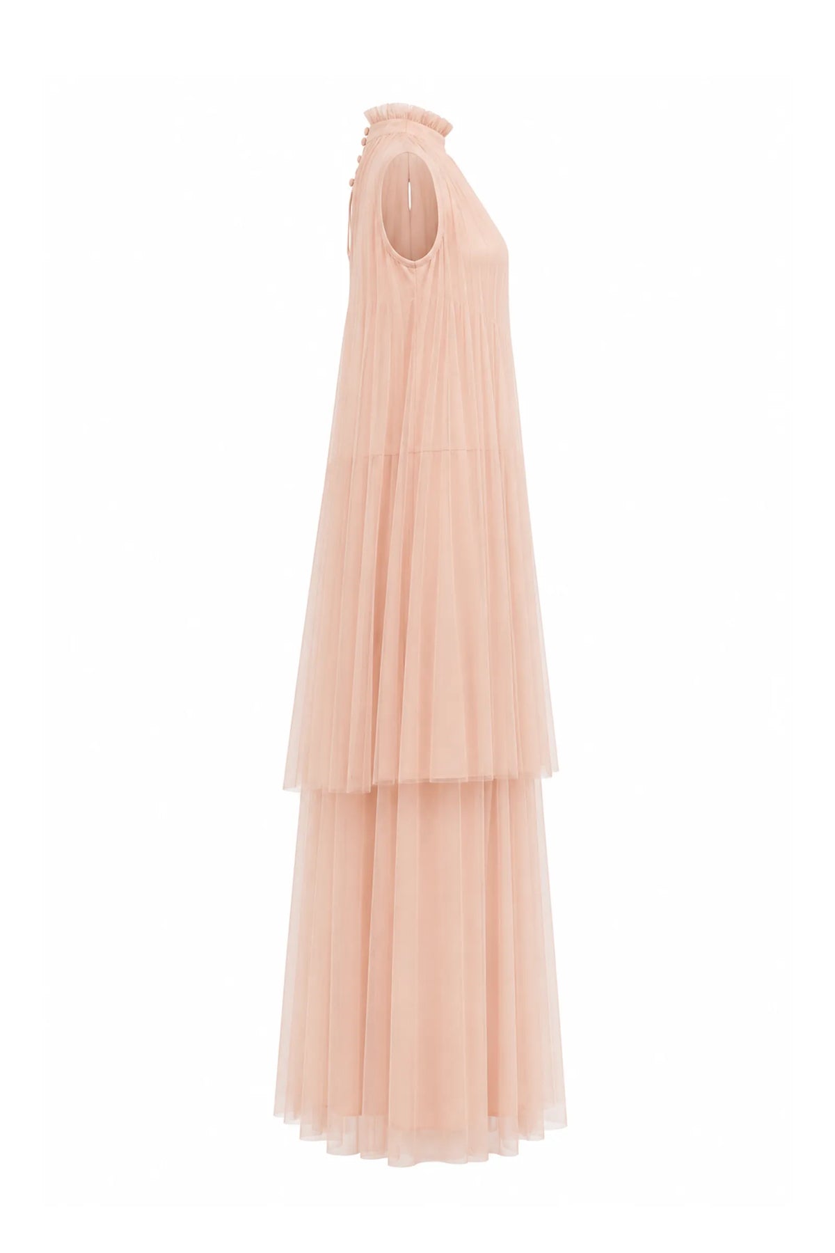 Fustan ruffle gown