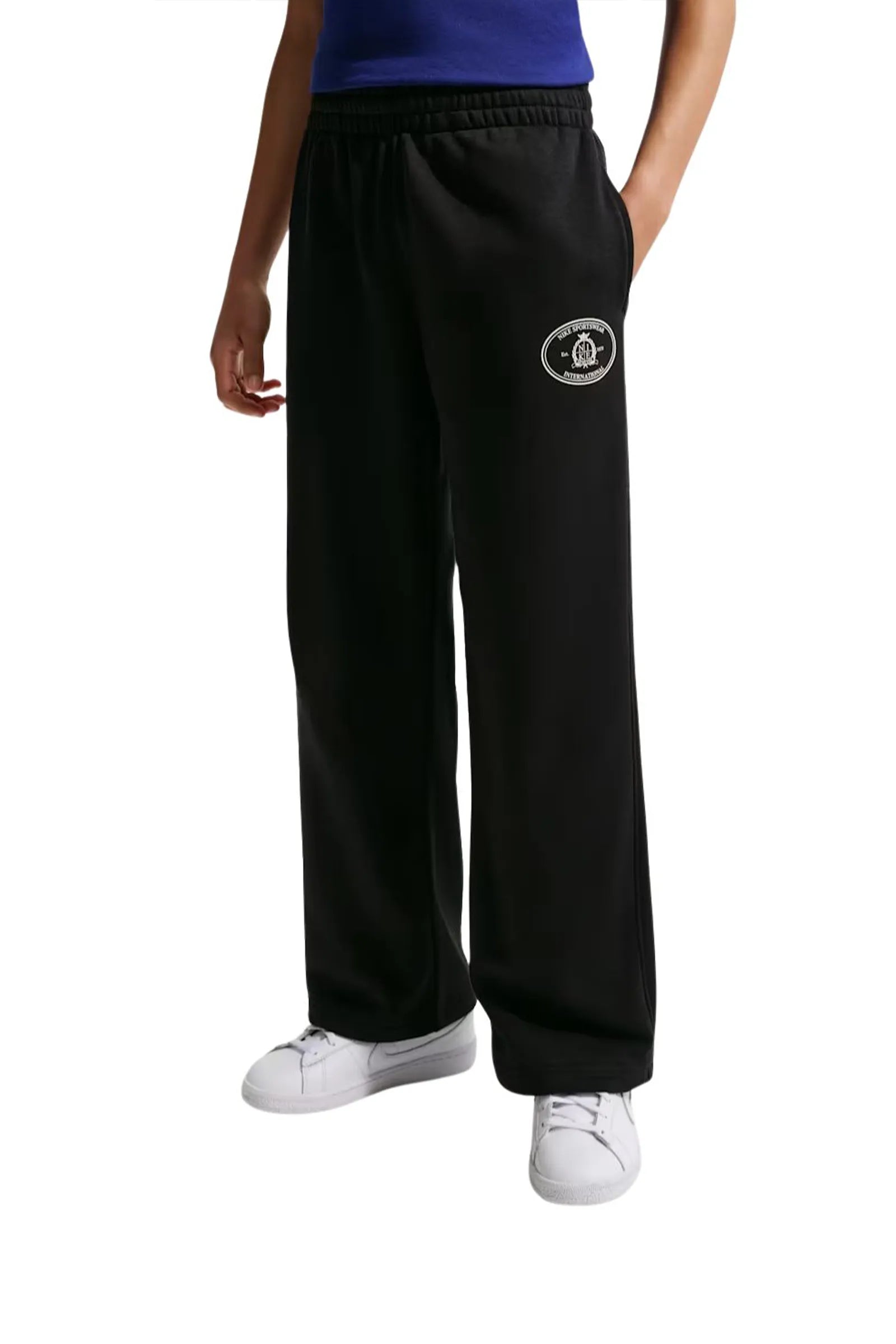 Trenerka nike sportswear club older kids' french terry open-hem trousers IV5264-010