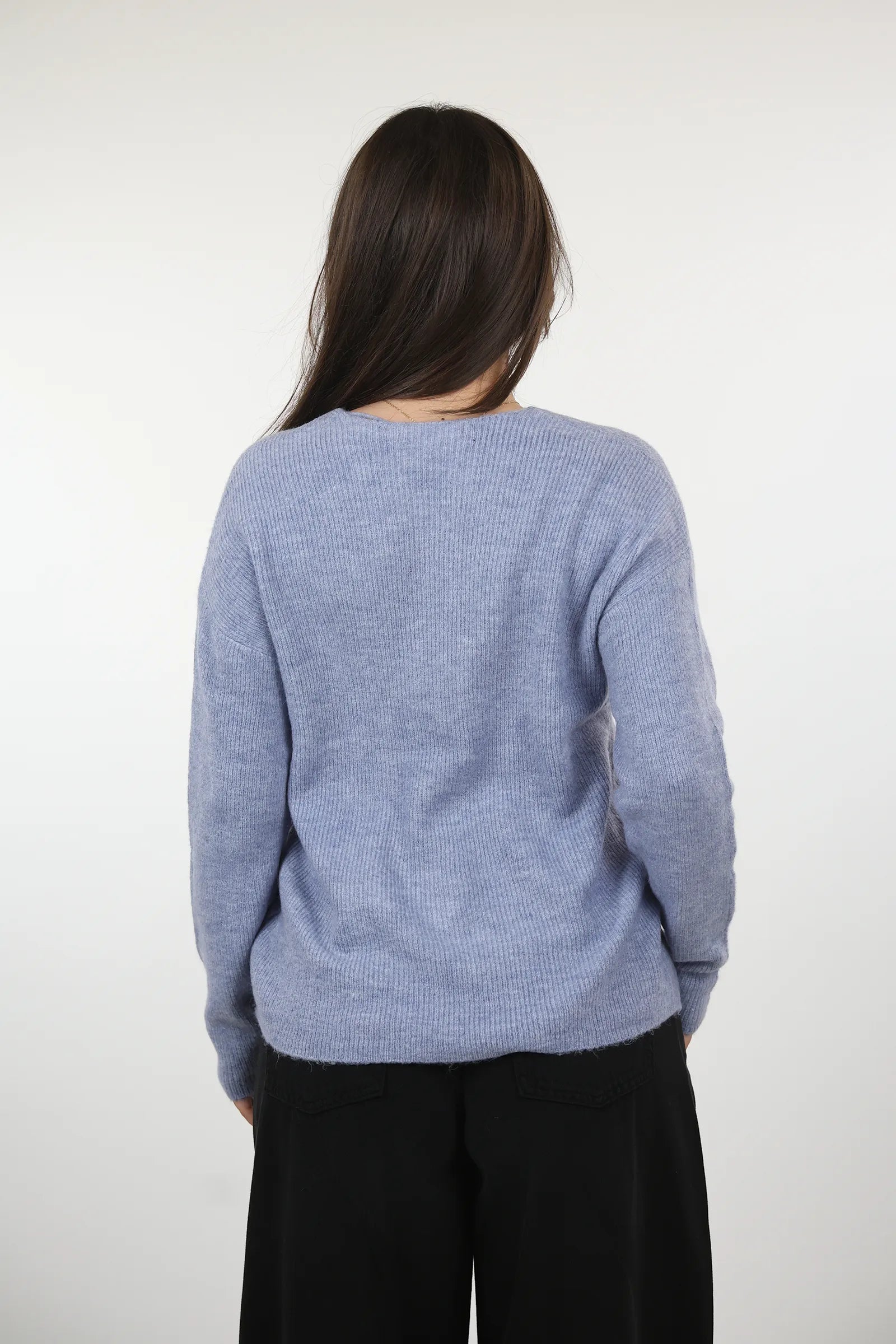 XHEMPER Deep V Knit