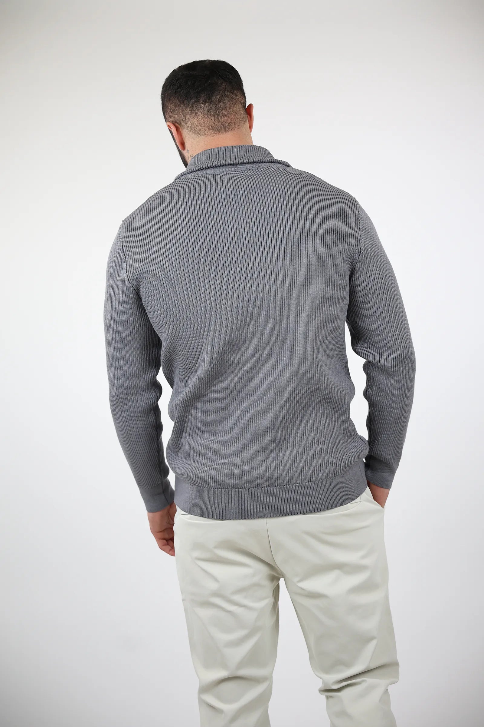 XHEMPER Funnel Neck Rib