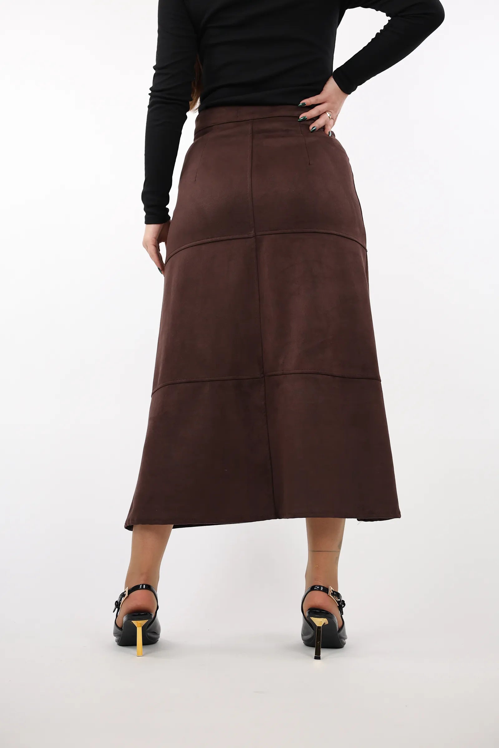 FUND Suede  MIDI SKIRT