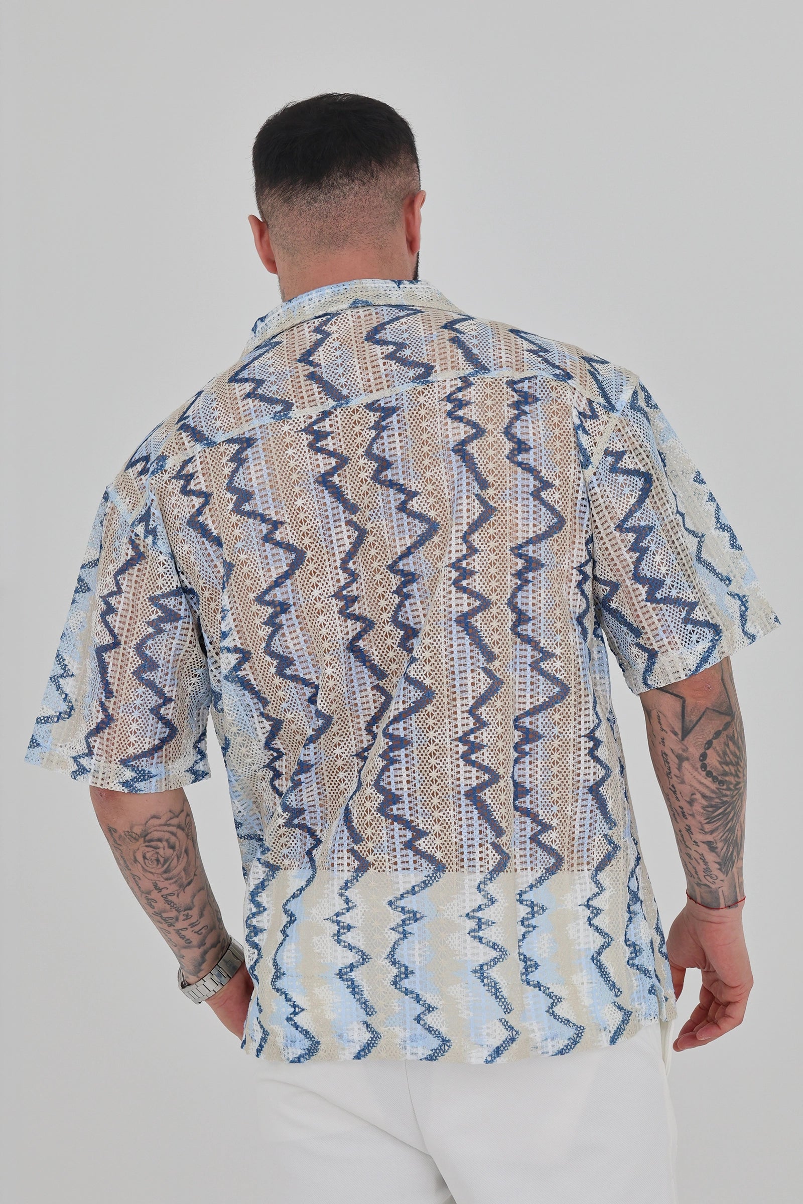Kemishe striped crochet