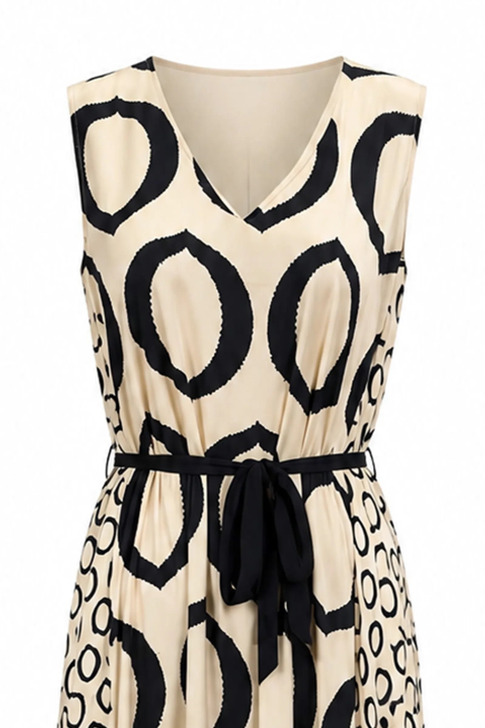 Fustan maxi geometric