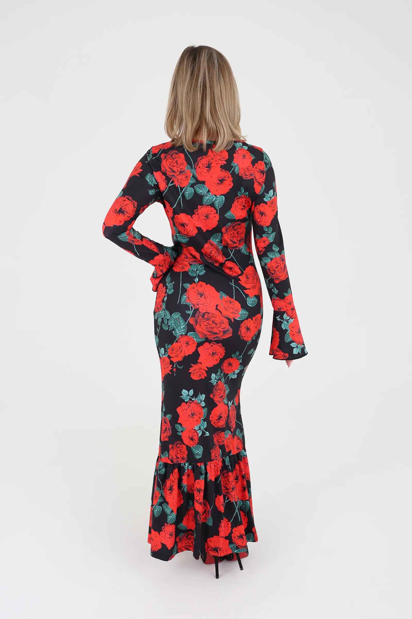 Fustan red rose