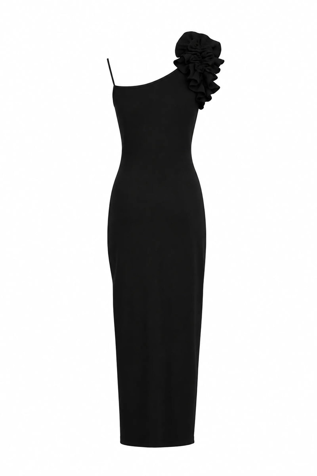 Fustan one-shoulder ruffle