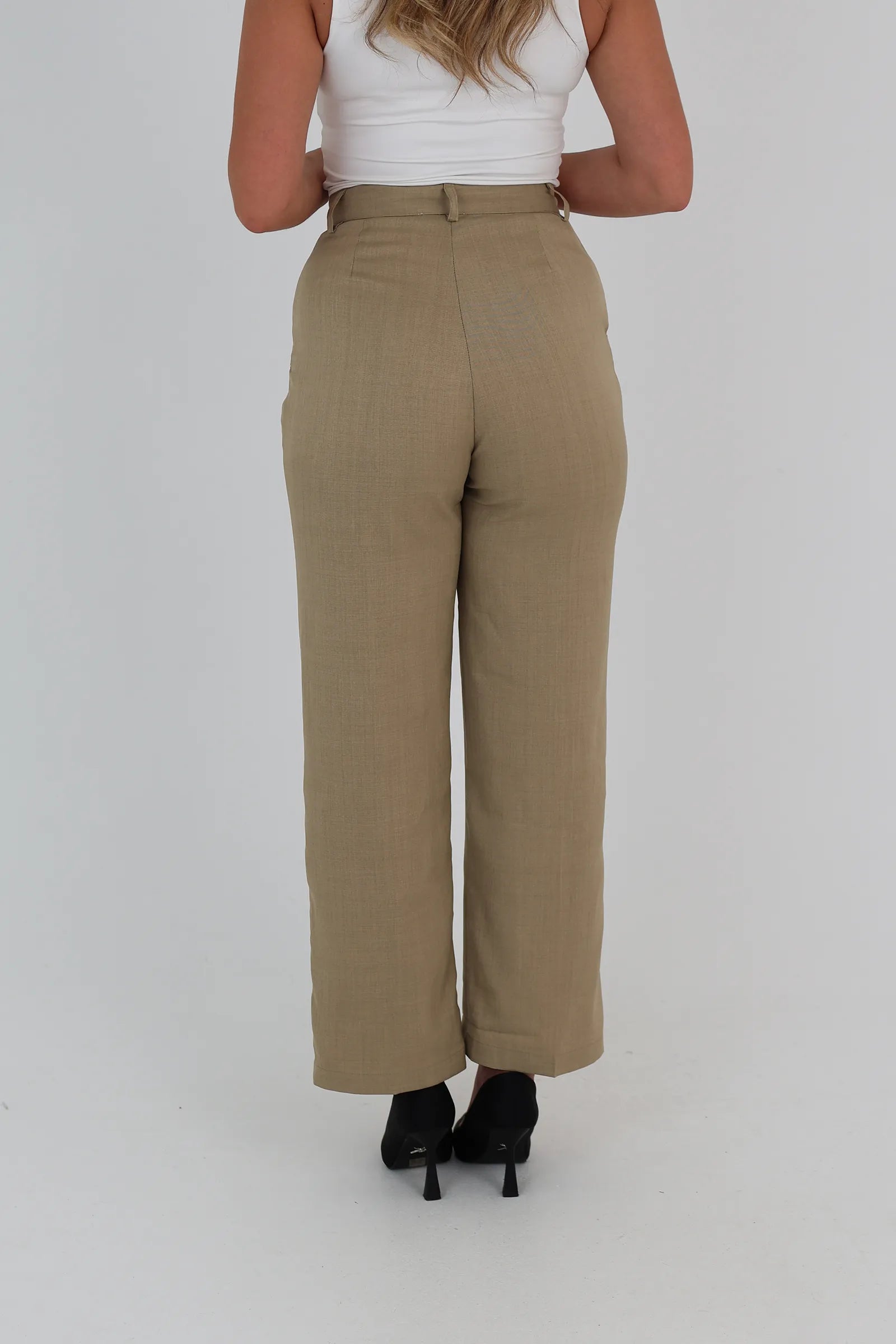 Pantallona front pleats