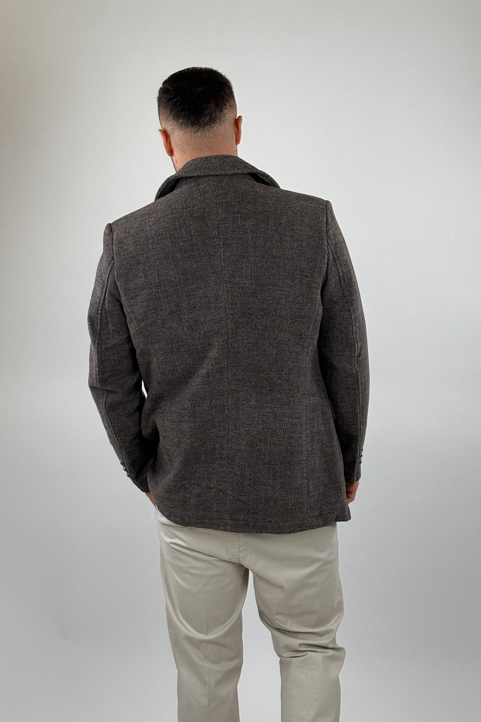 Pallto slim fit roll neck