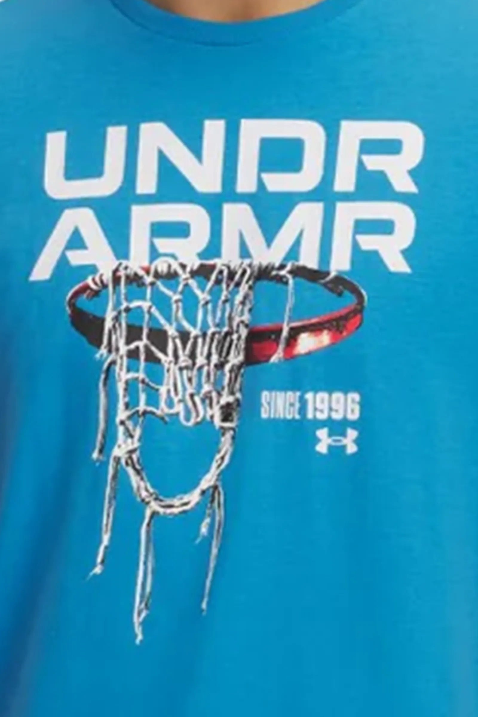 MAICË UNDER ARMOUR MEN'S 60/40S HOOPS NET GRAPHIC T-SHIRT BLUE