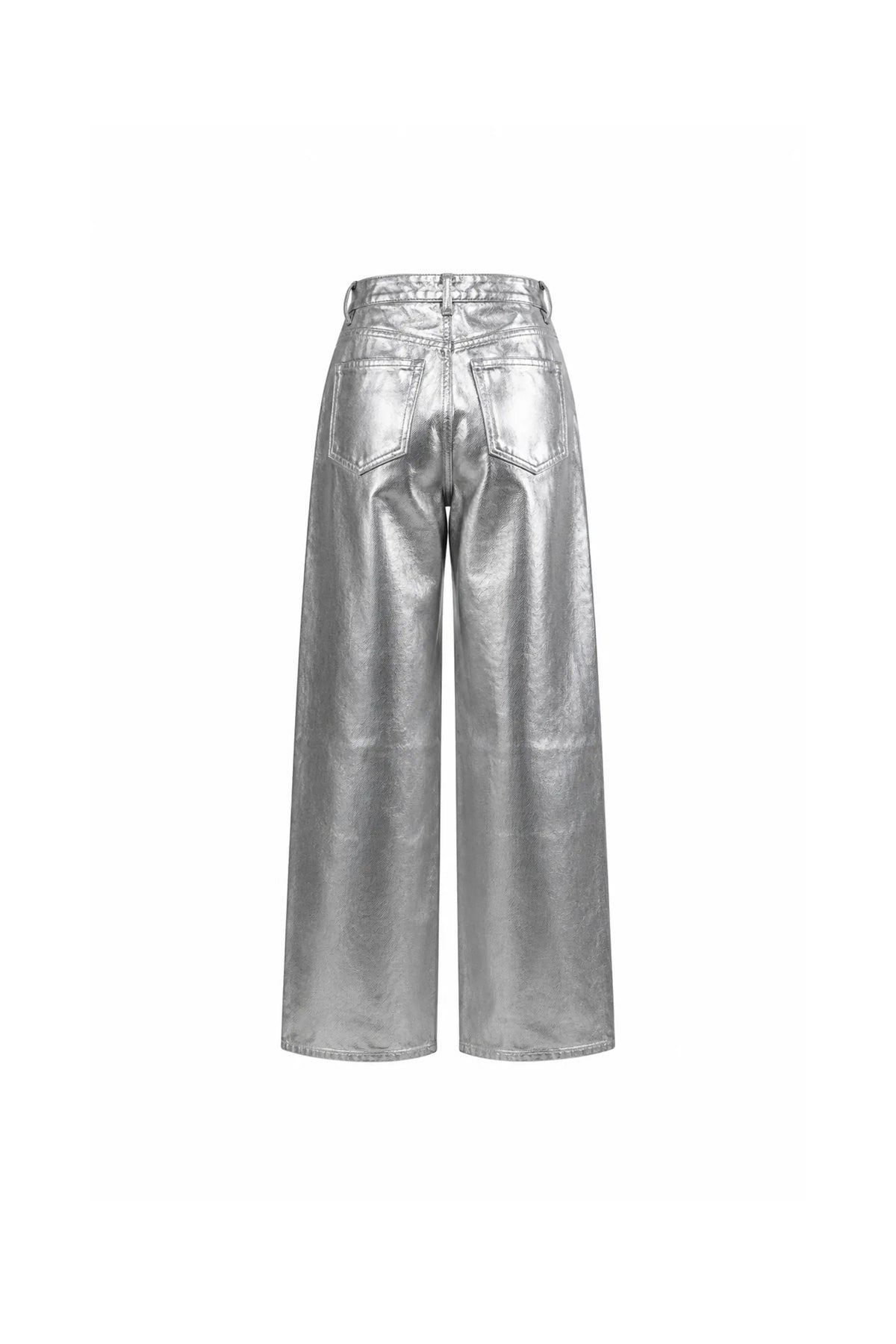 Pantallona metallic silver