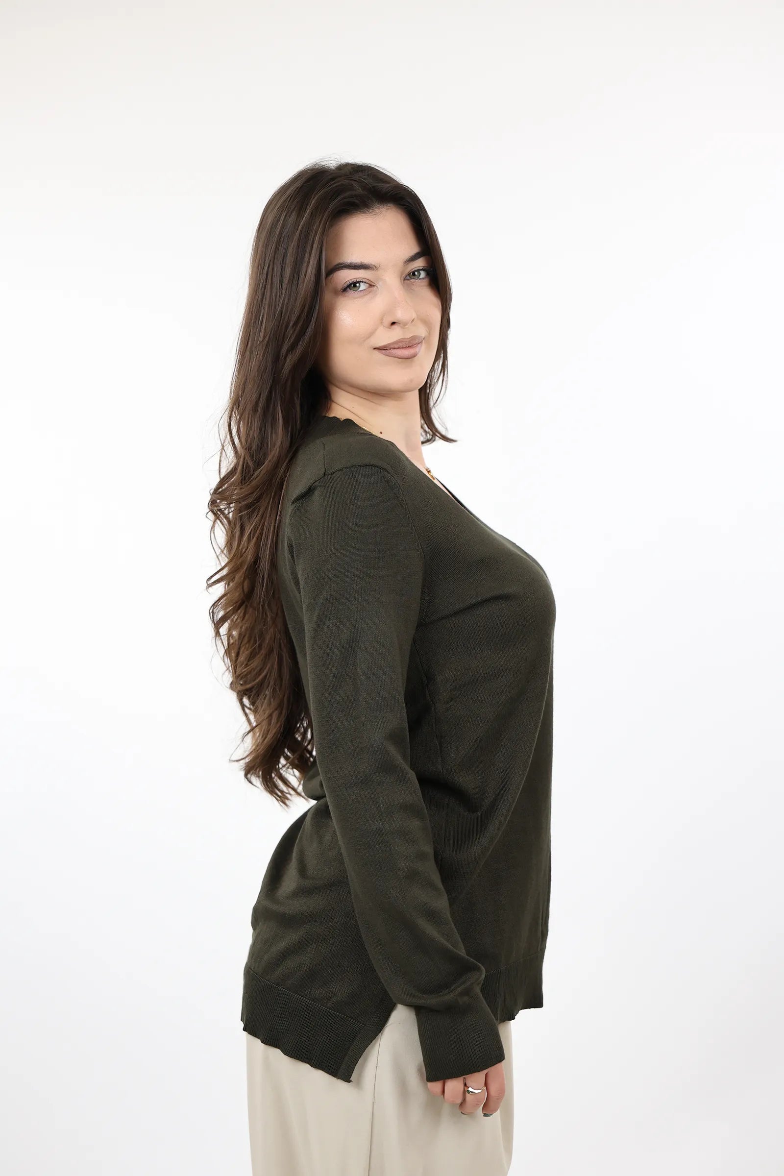 XHEMPER Merino V-Neck