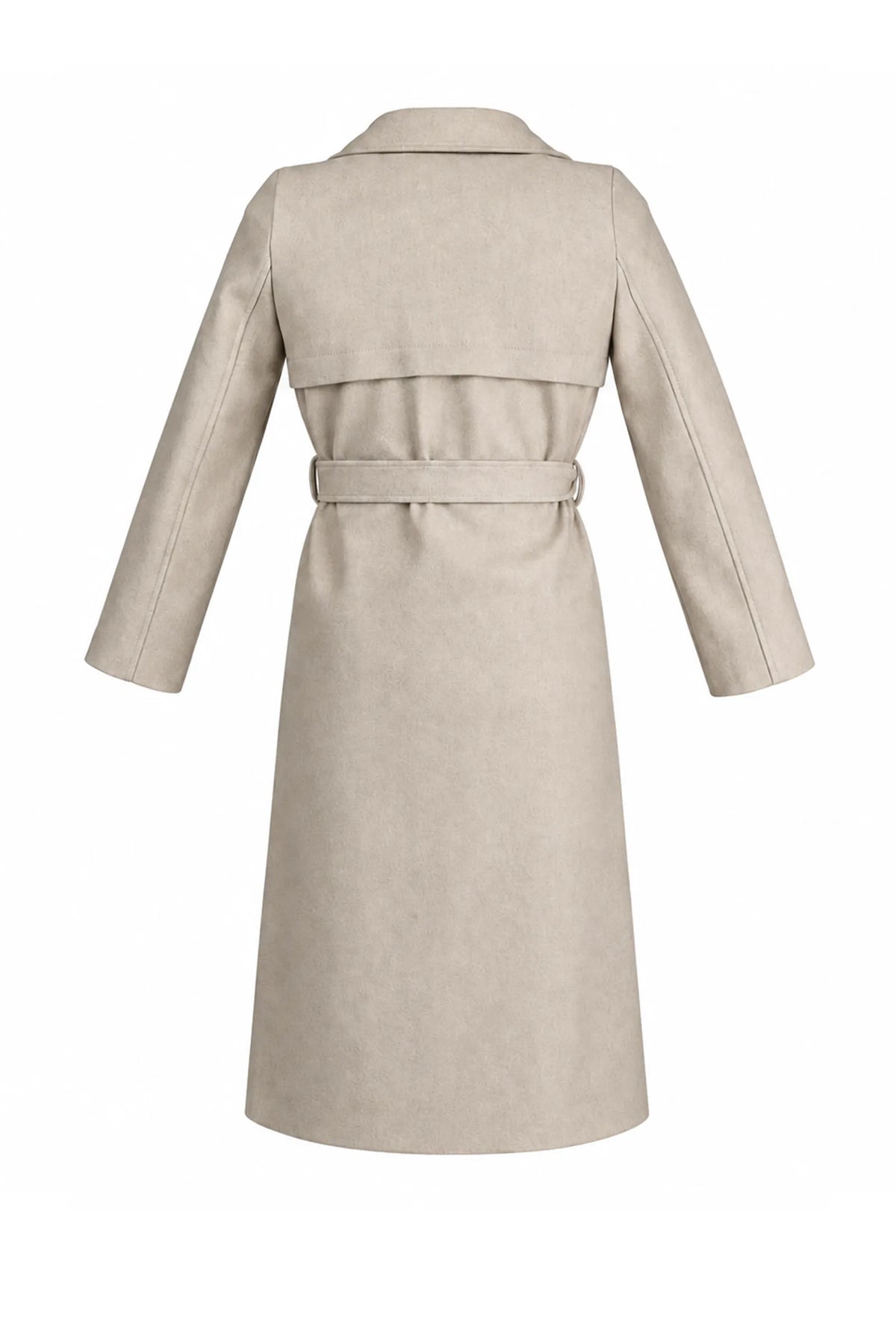 Pallto asymmetrical tie-waist