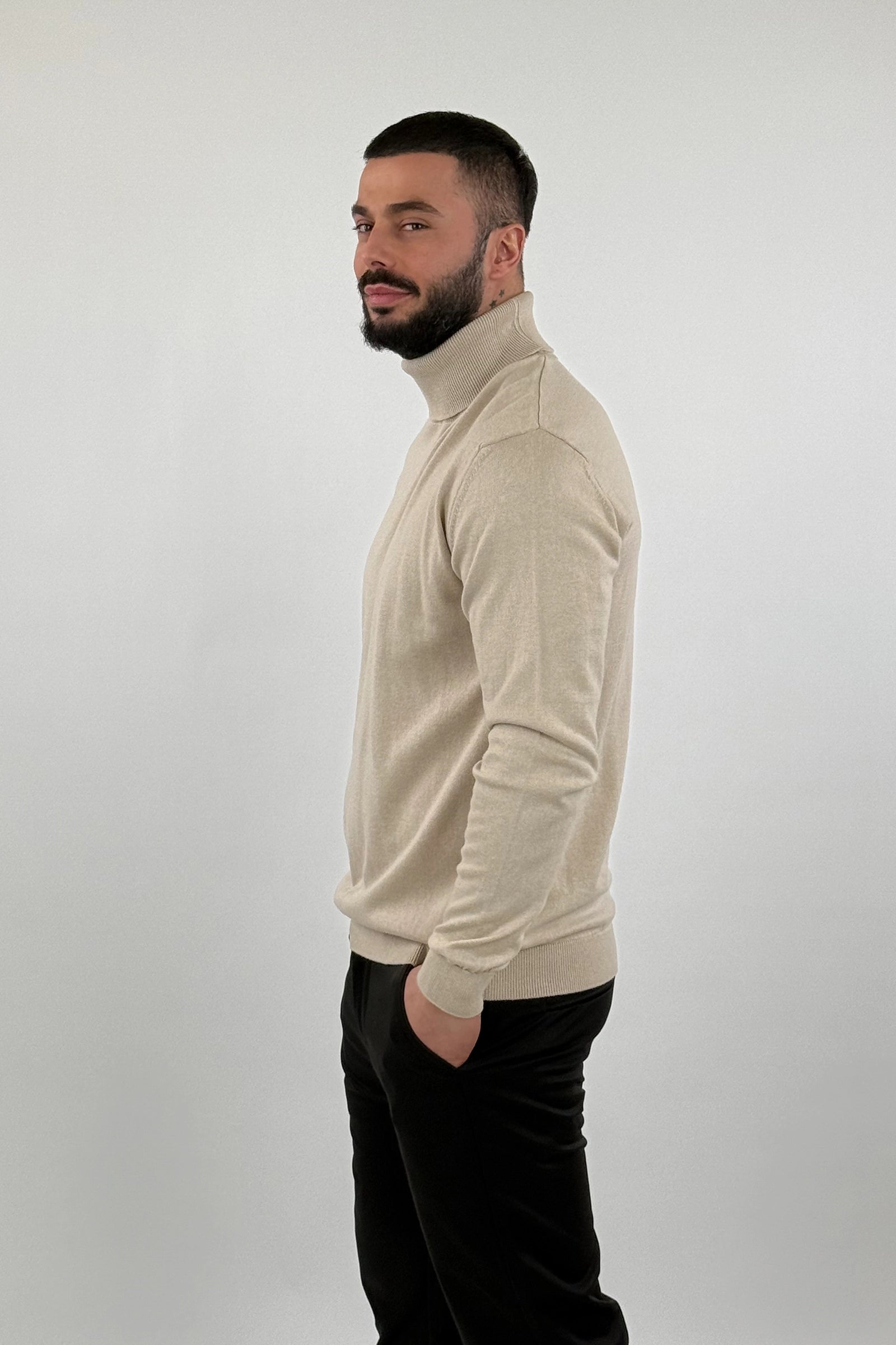Rrollke slim fit roll neck