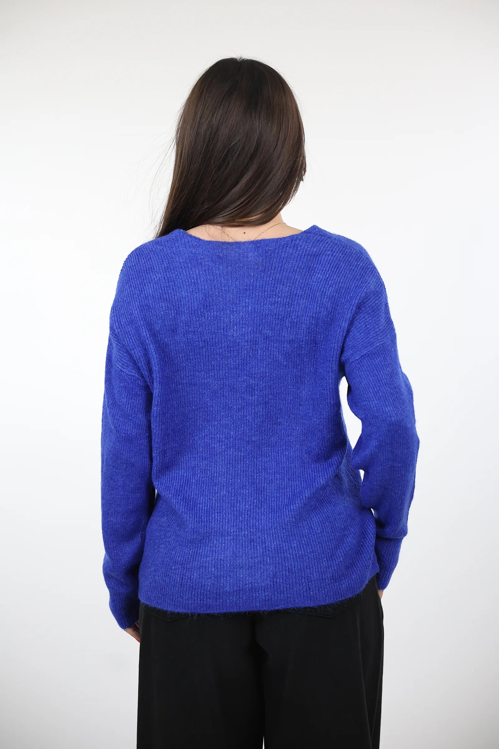 XHEMPER Deep V Knit