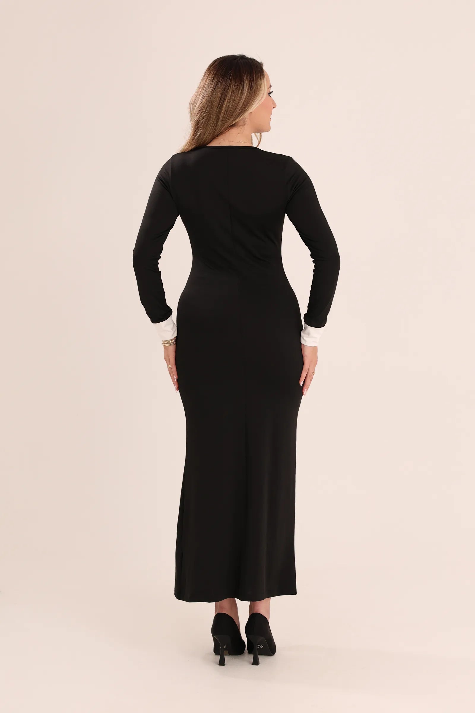 Fustan contrast cuff