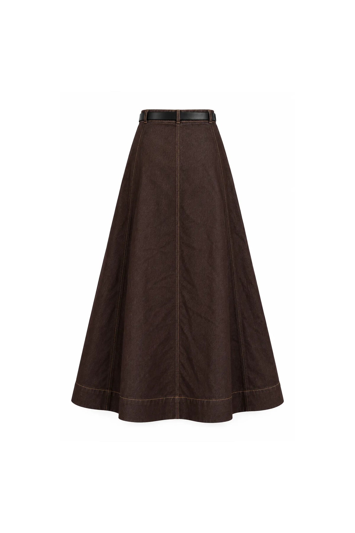 Fund a-line panel denim