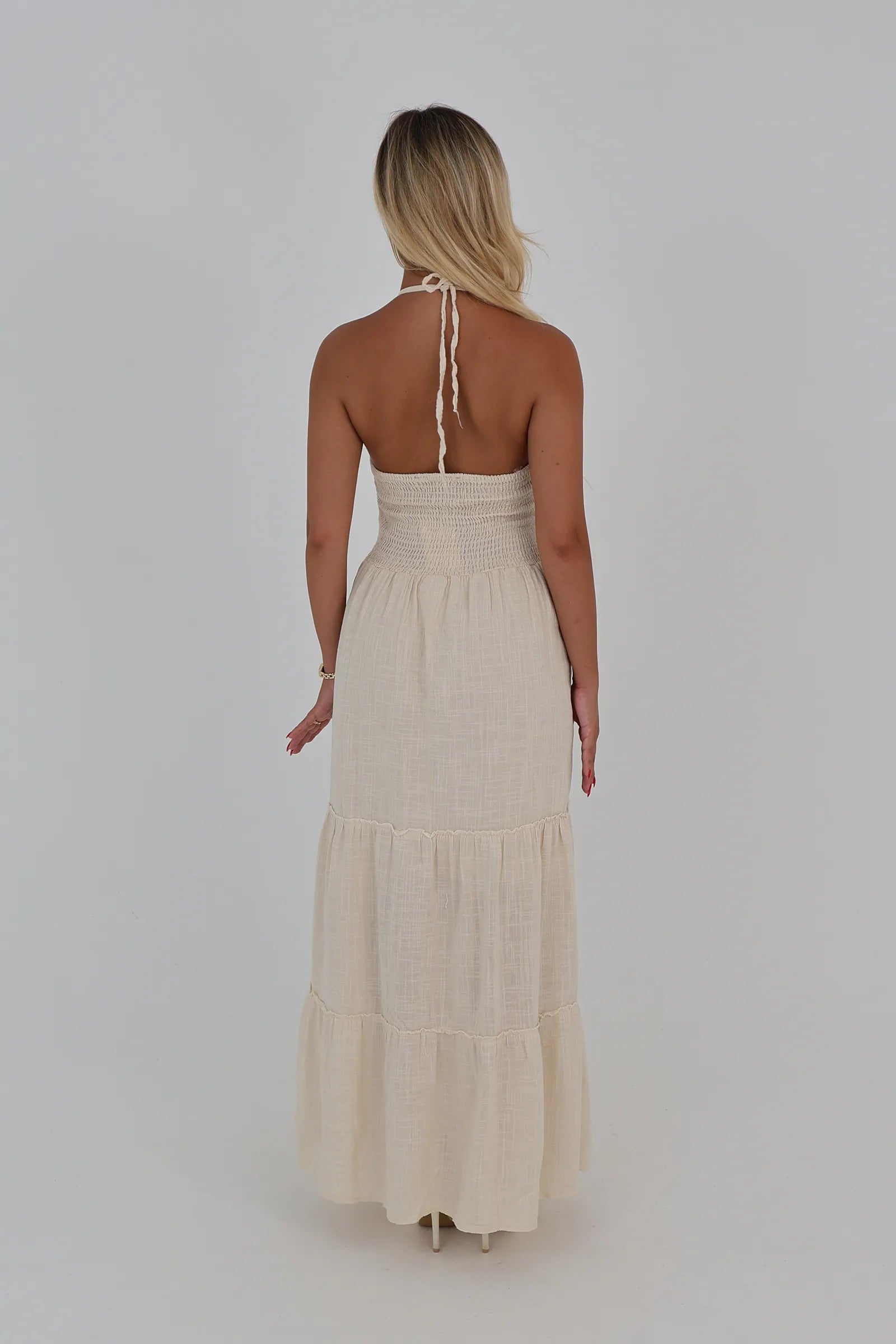 Fustan open back sundress