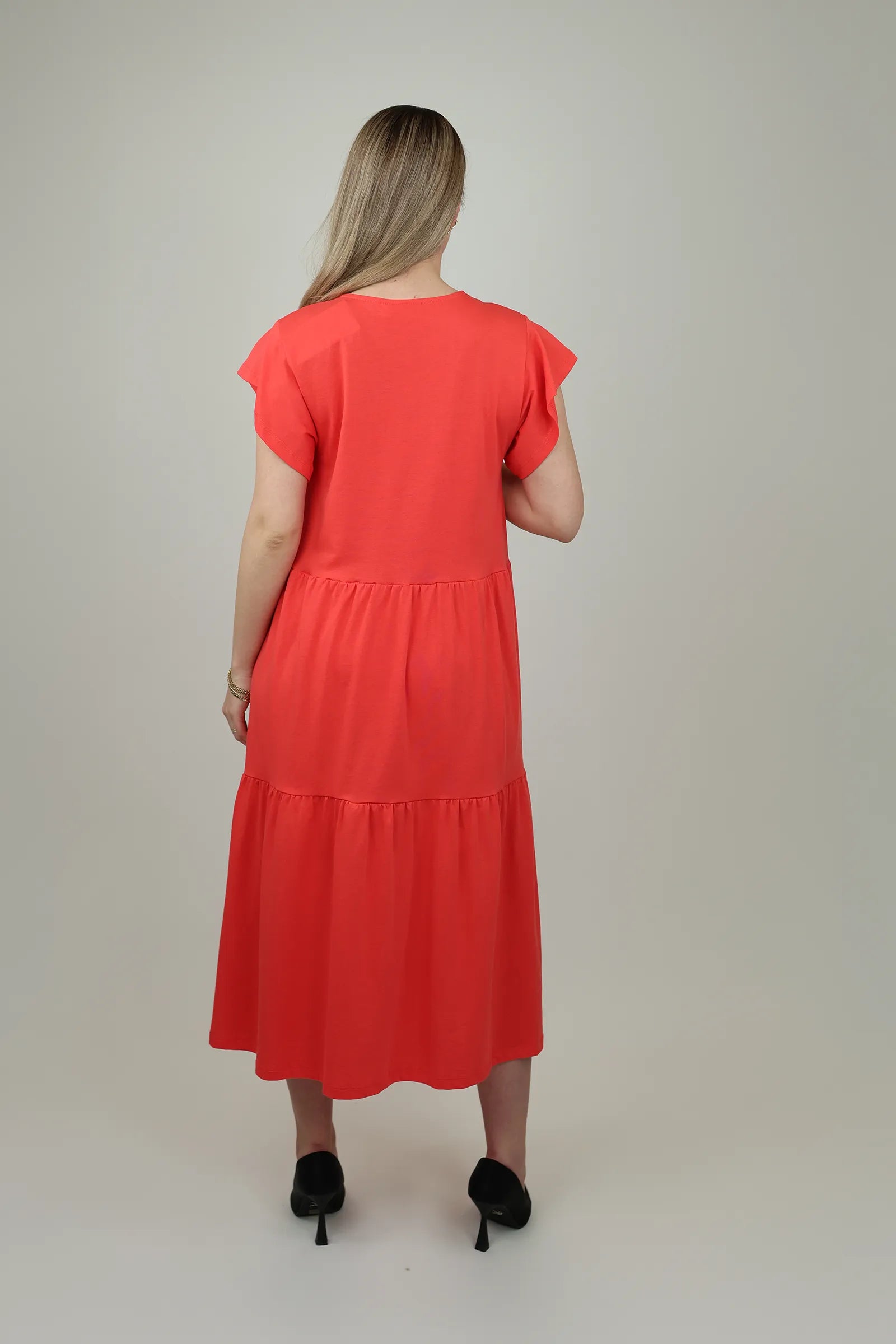 Fustan ruffle tiered