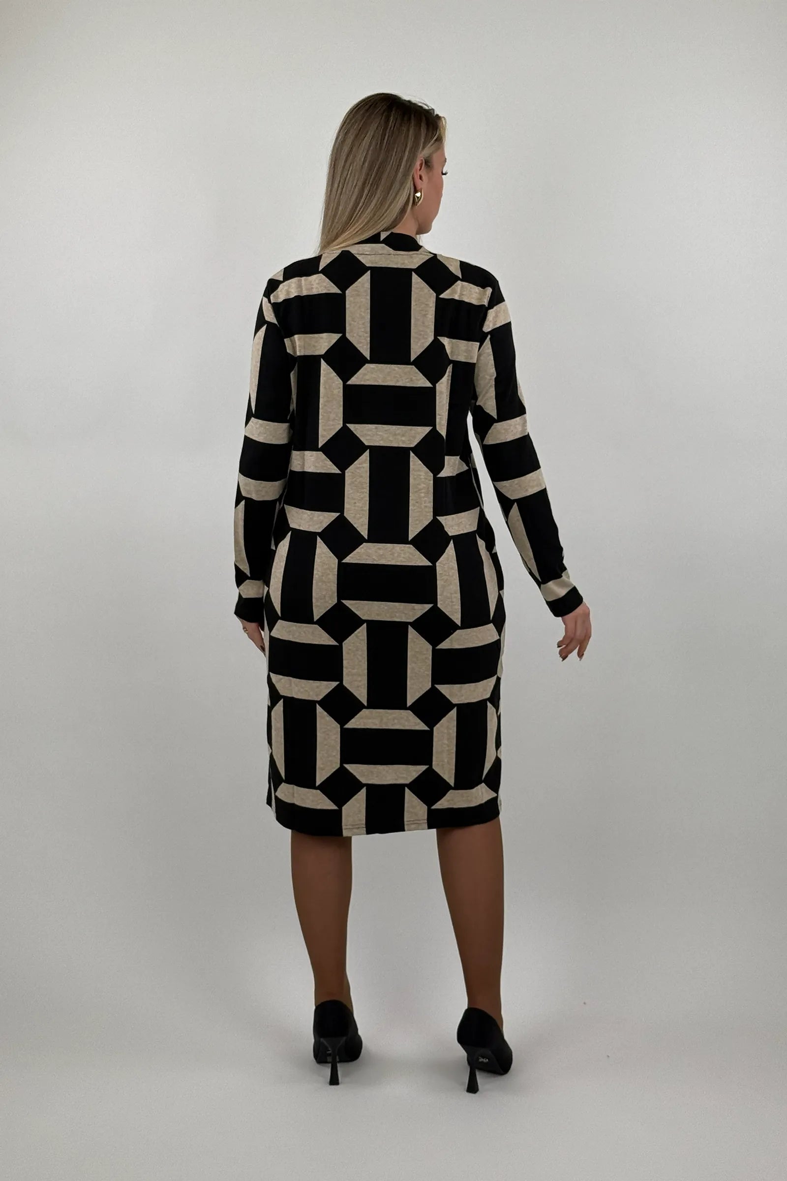 Fustan geometric print