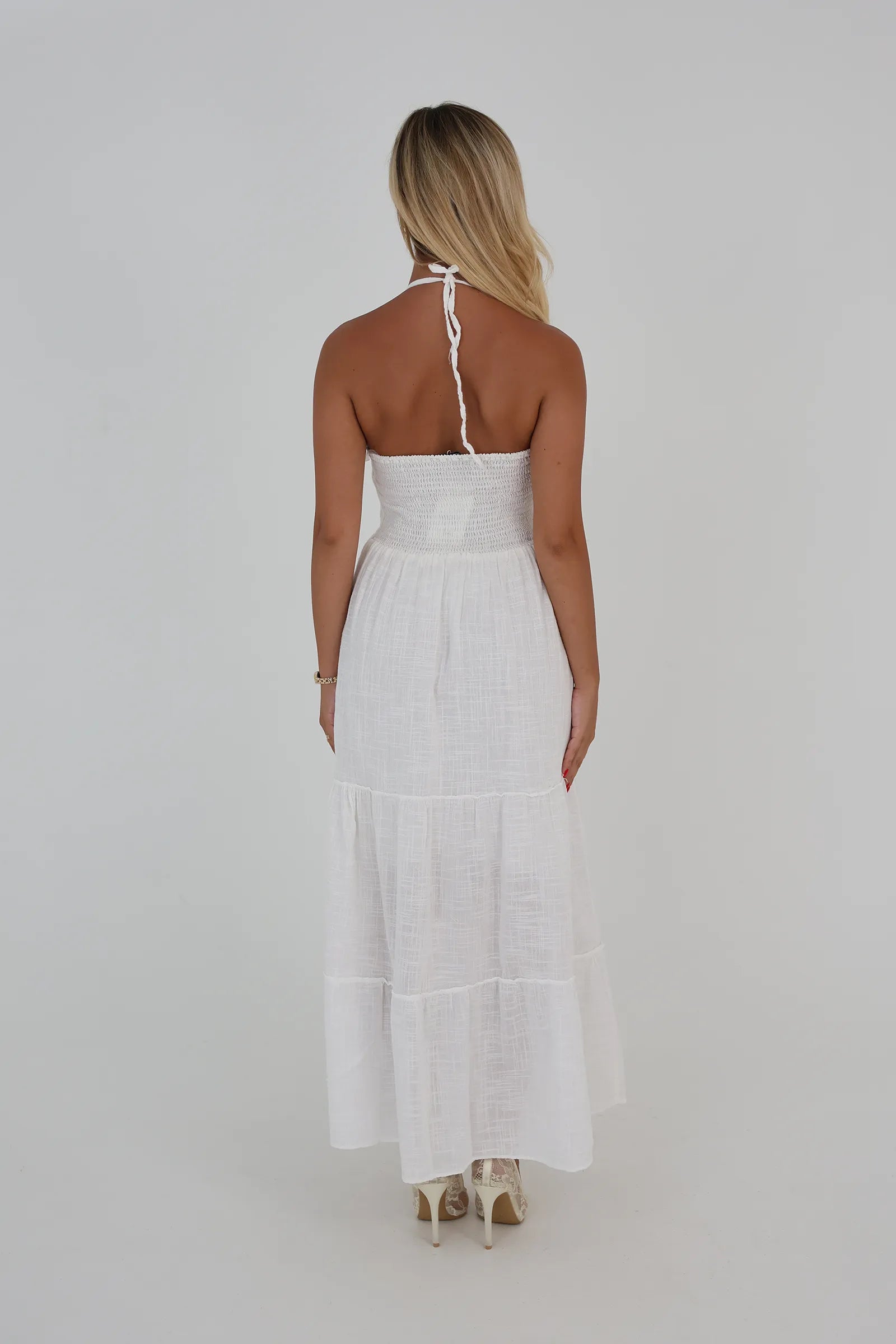 Fustan open back sundress