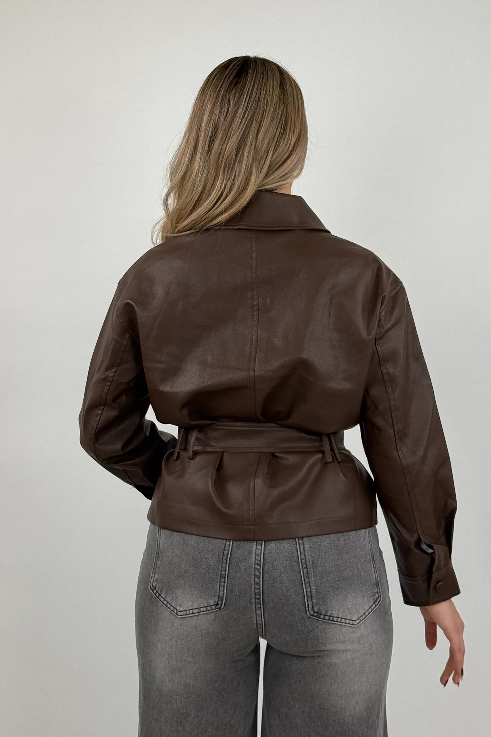 Jakne leather overshirt