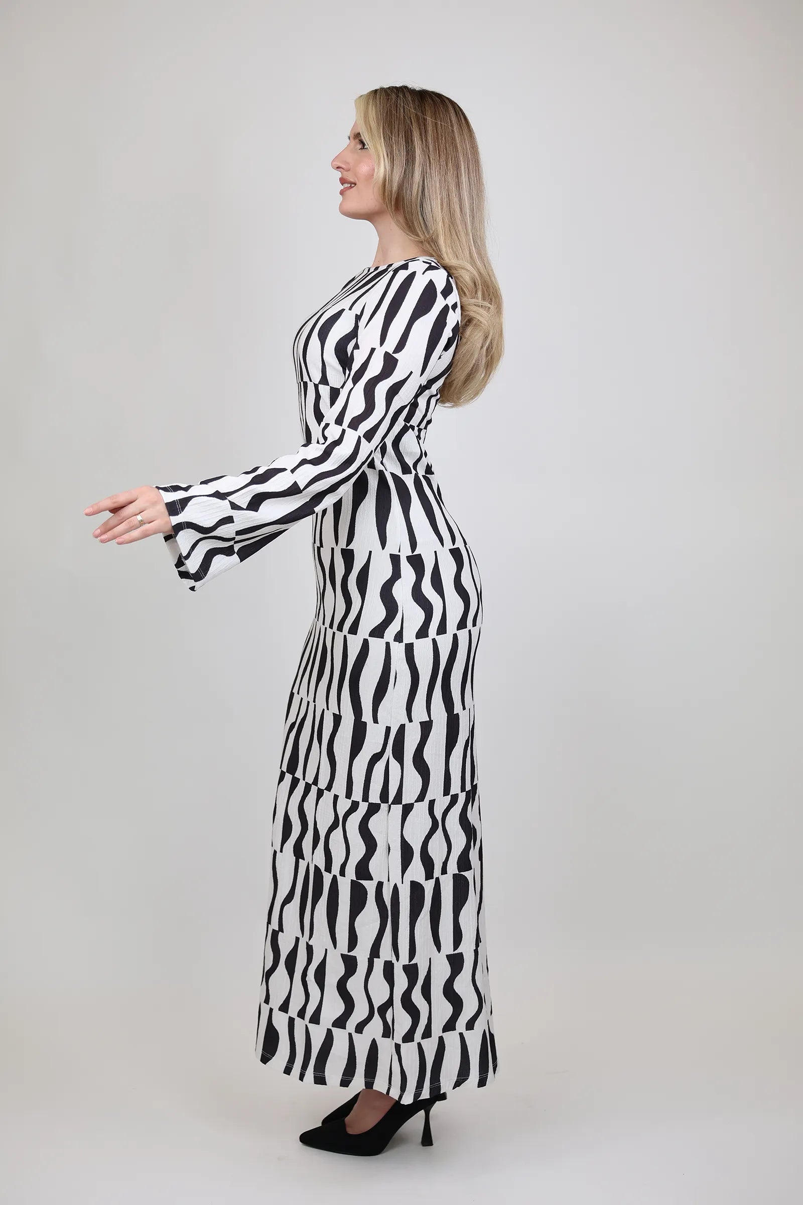 Fustan abstract maxi