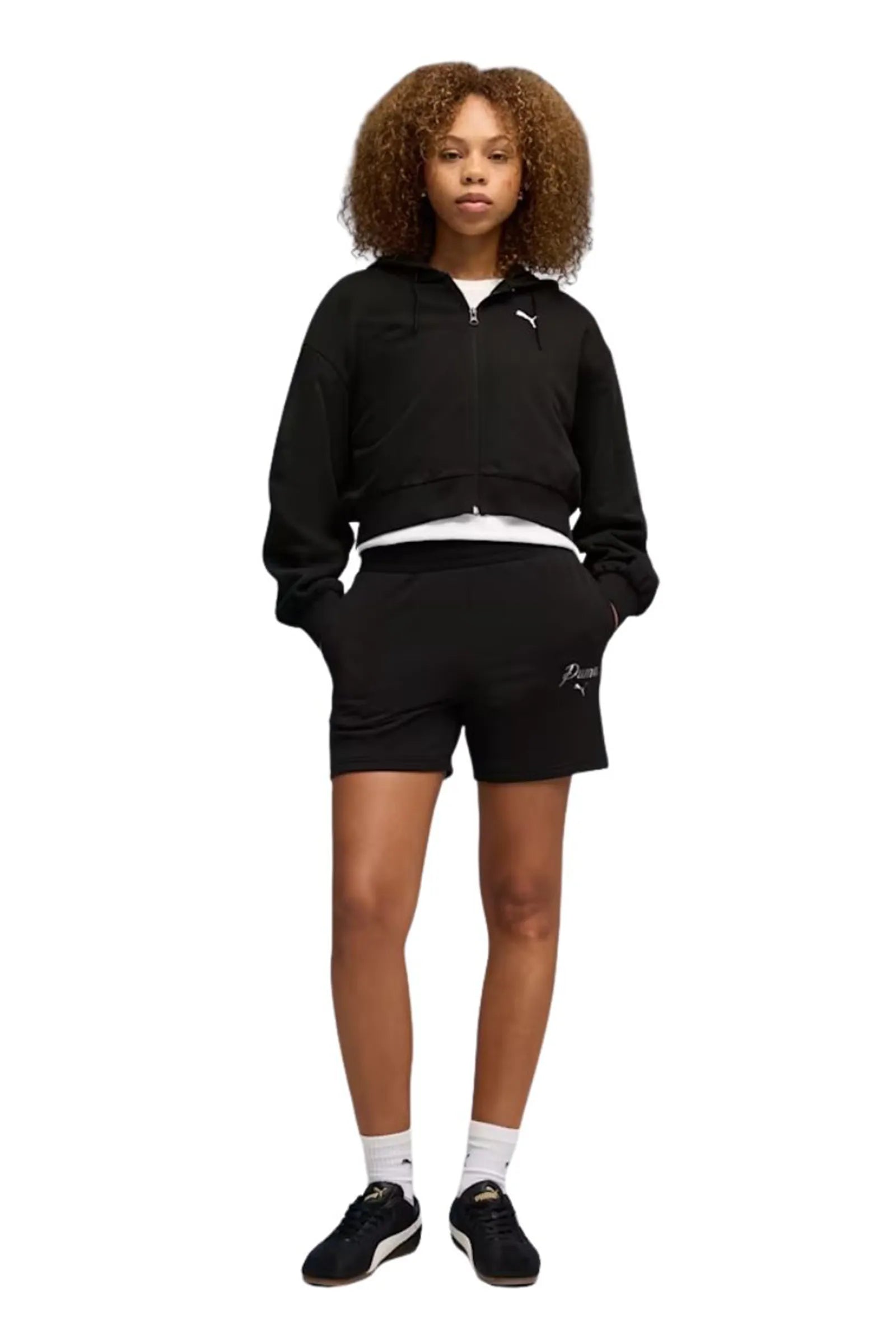 Shorce puma essentials script women's high-waist 5" 691762-01