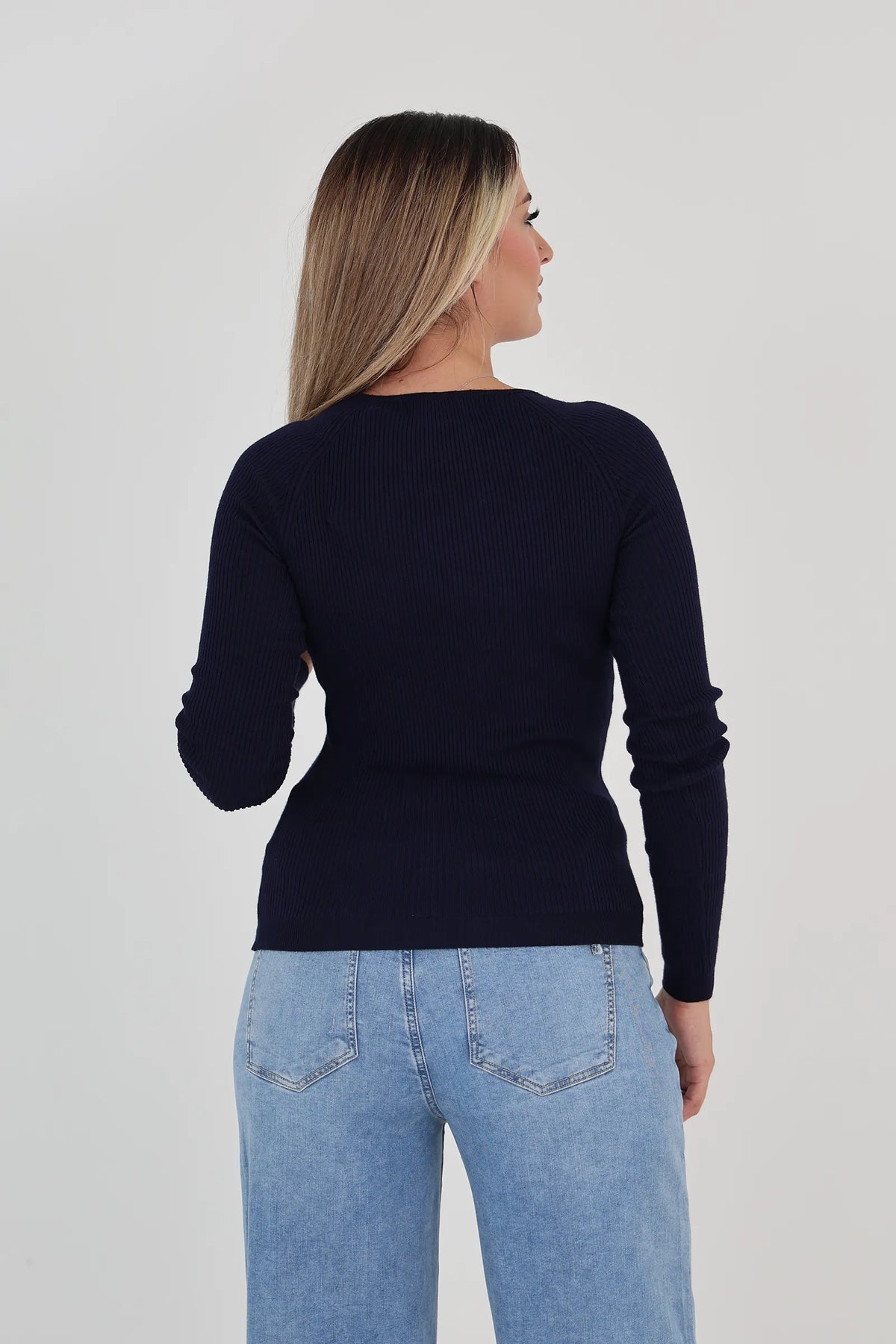 Bluze v-neck knit
