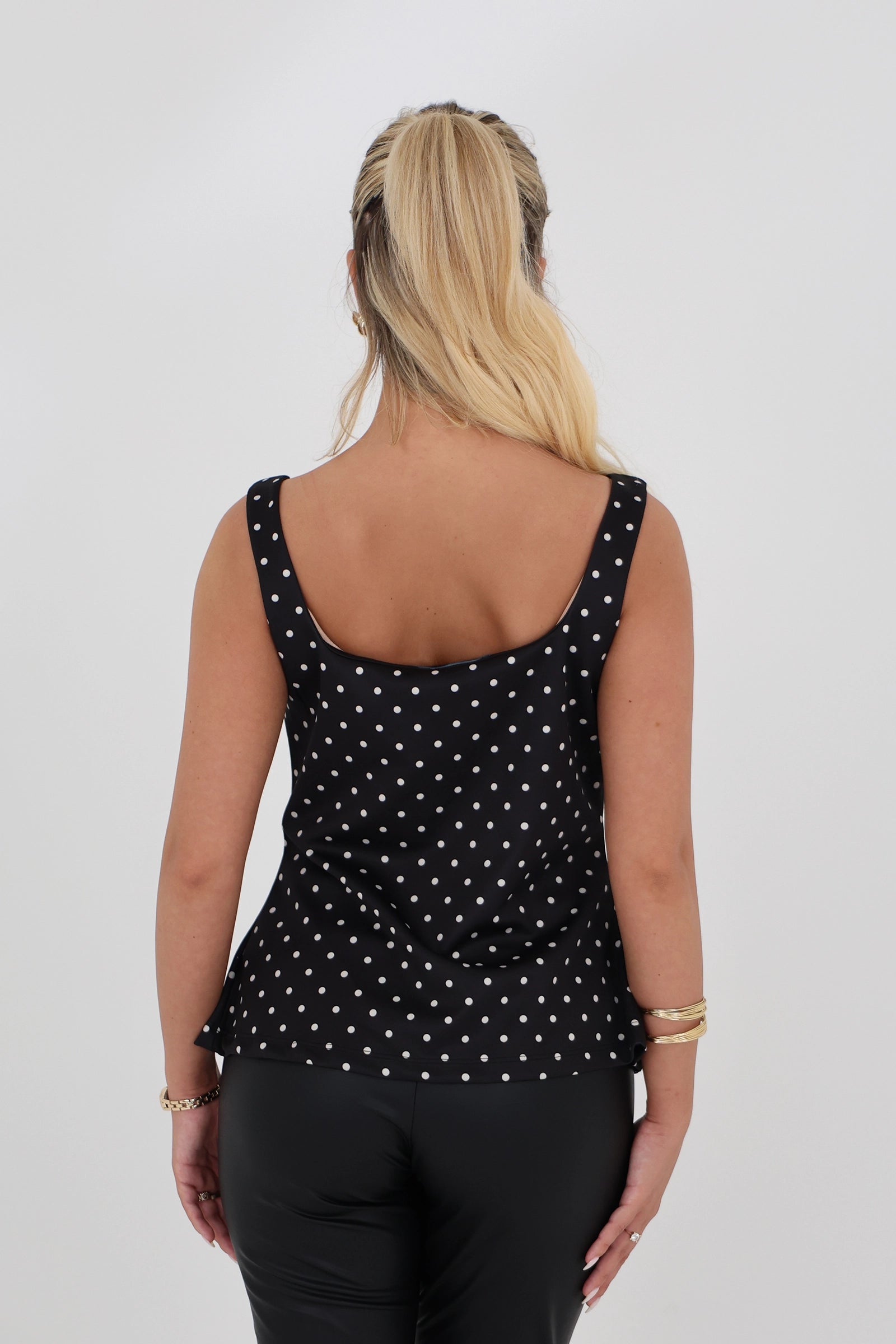 Maice black polka dot