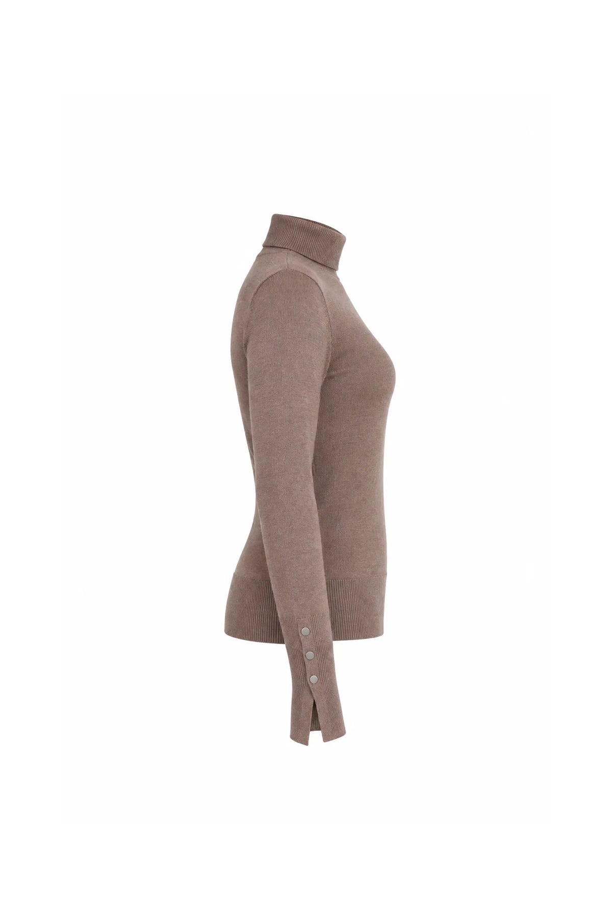 Rrollke mock neck top