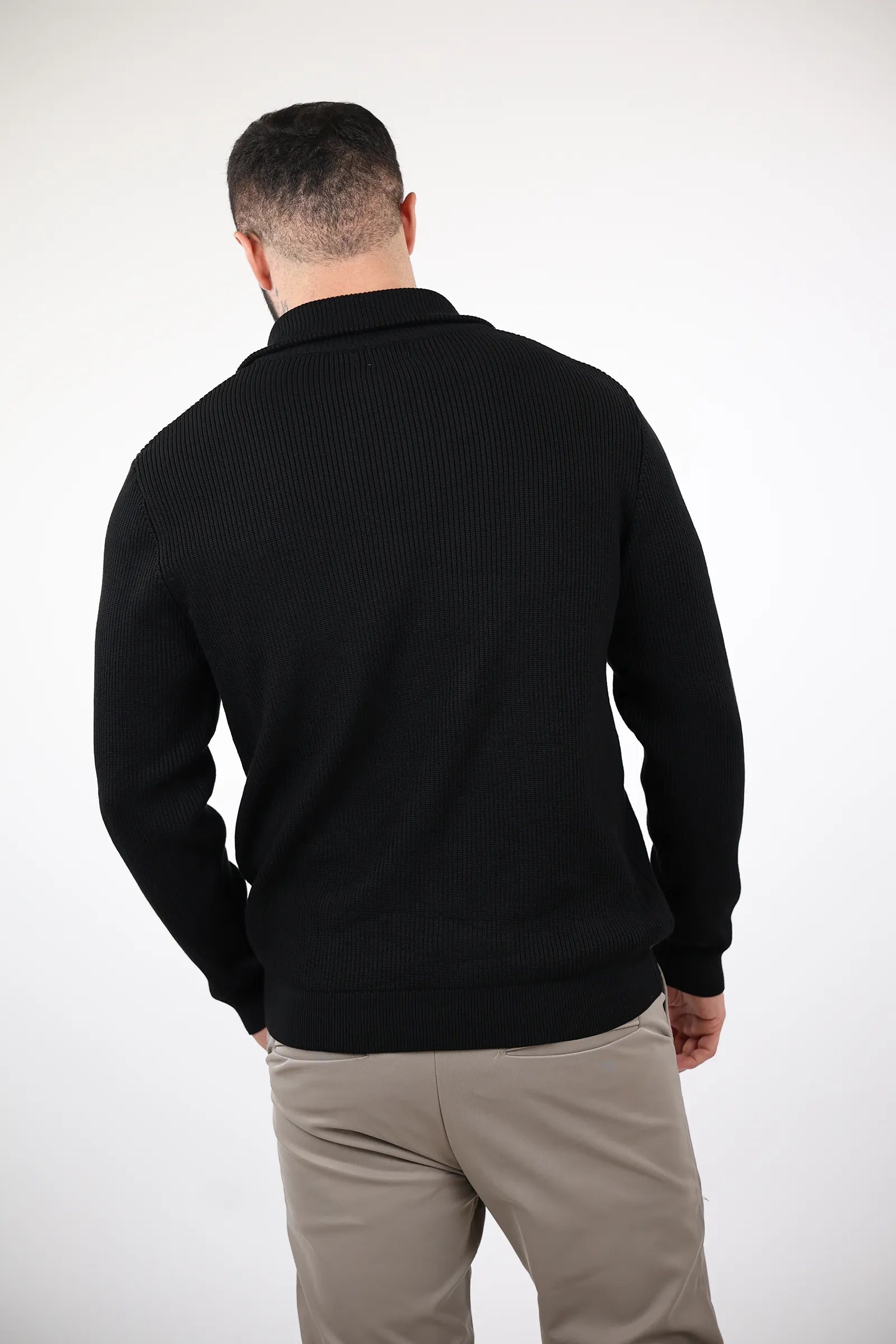 XHEMPER Funnel Neck Rib