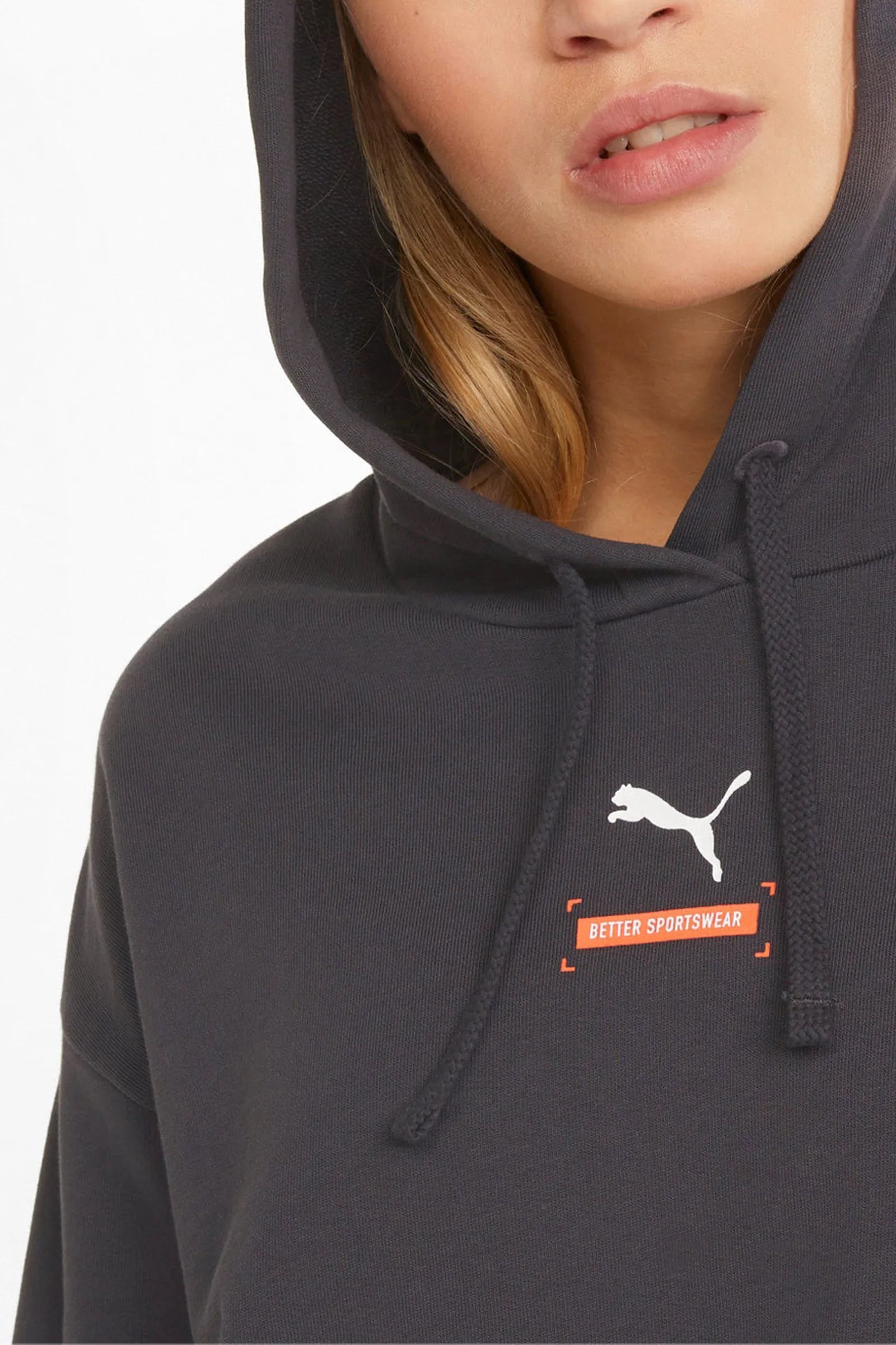 Duks puma better hoodie crop phantom 847467-75