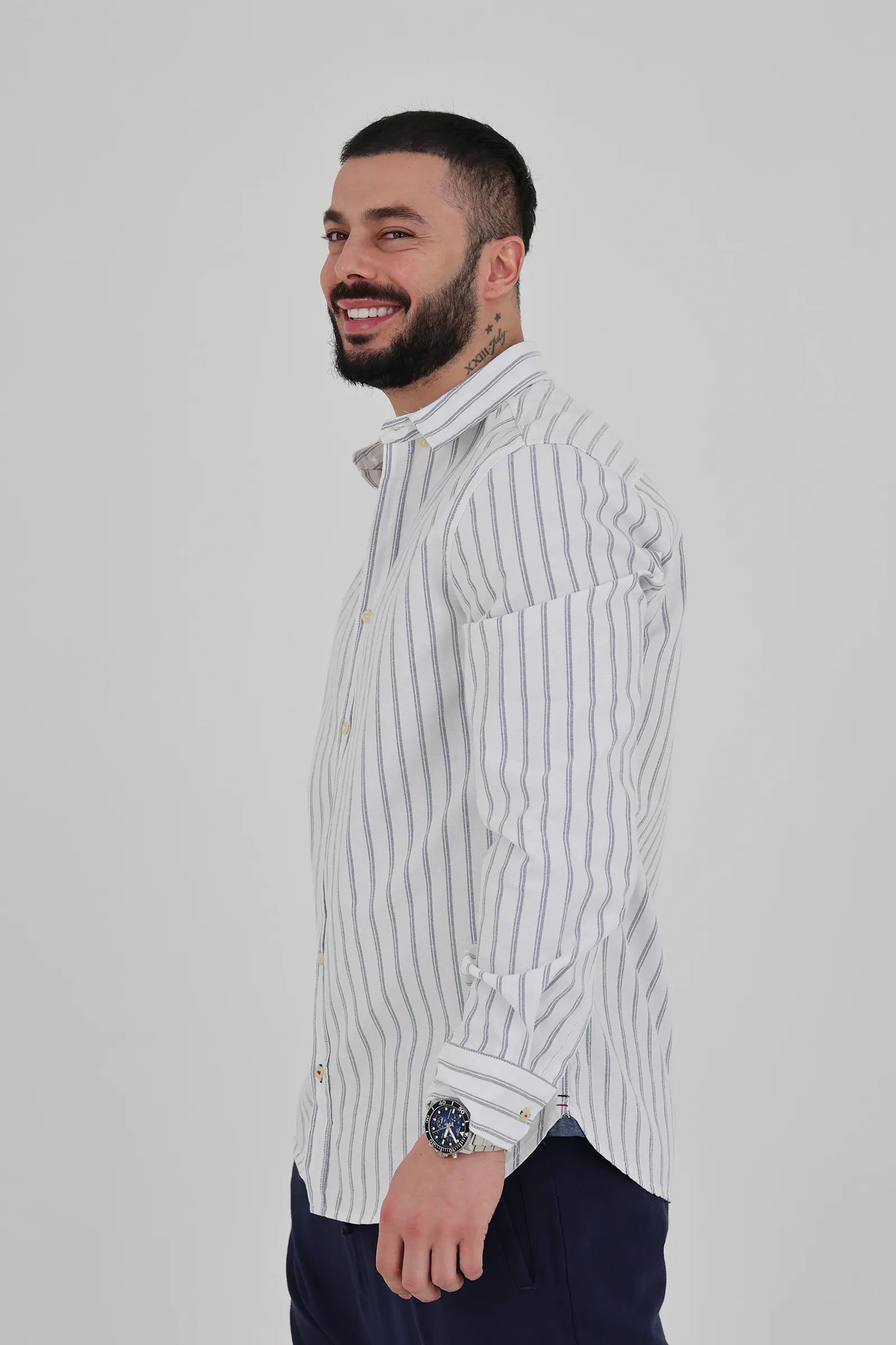 Kemishe slim fit striped