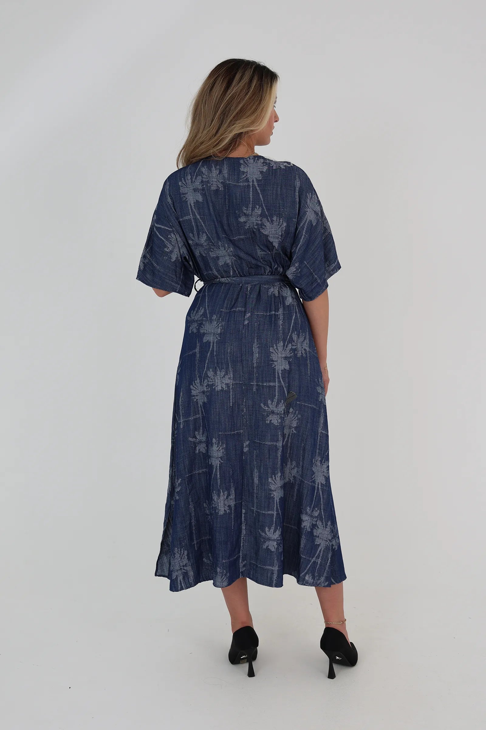 Fustan blue tropical