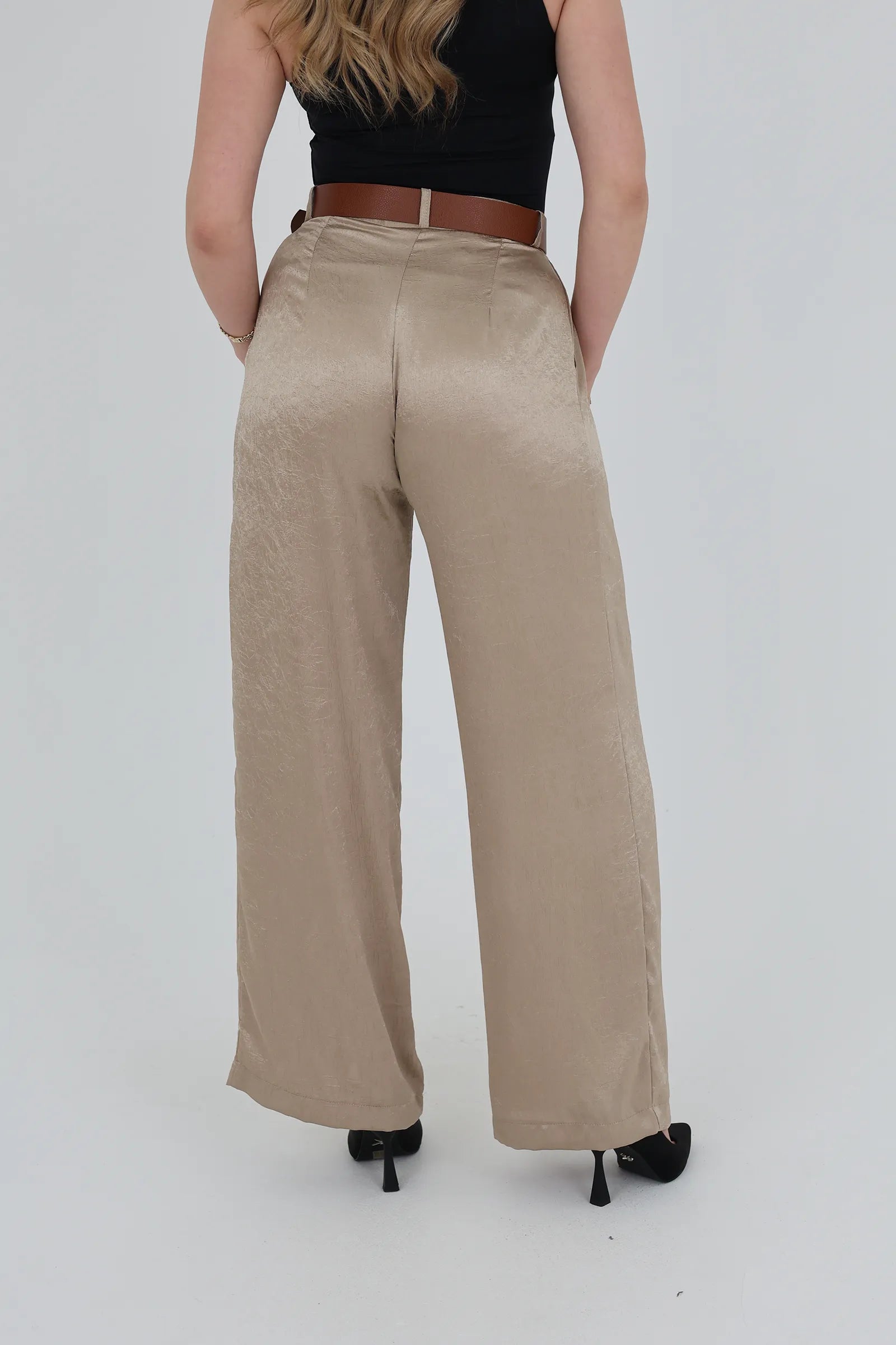 Pantallona elegant high waisted