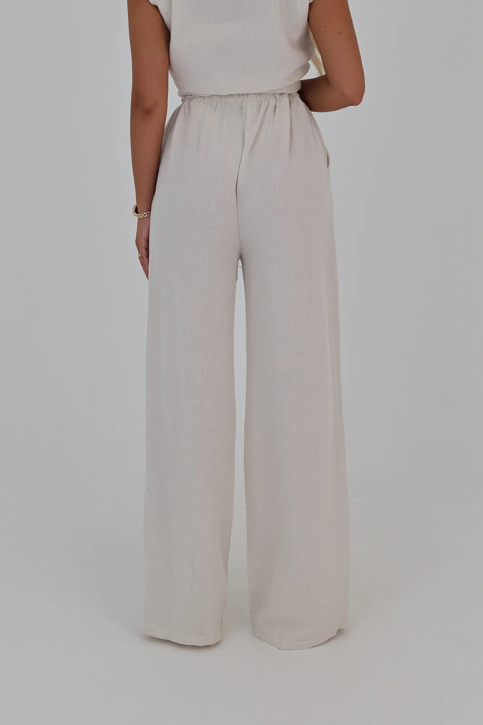 Pantallona boho beige