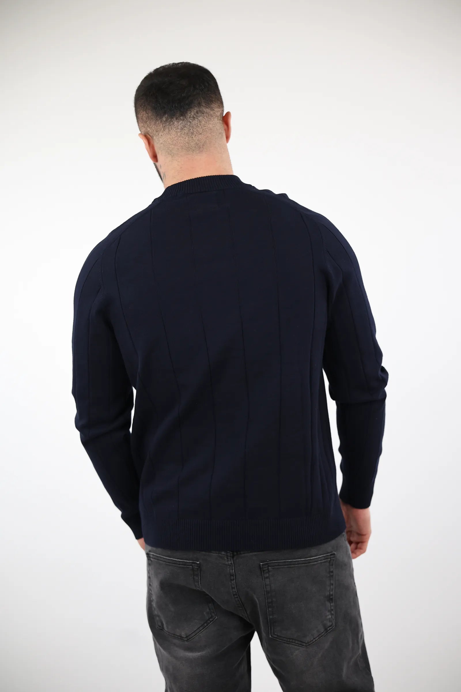 XHEMPER Vertical Stripe Sweater