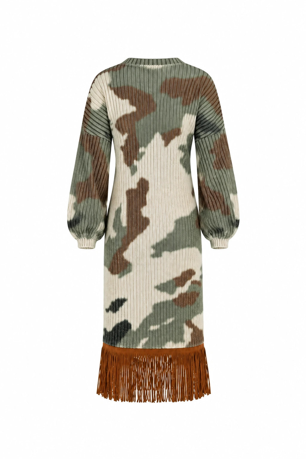 Fustan brown fringe