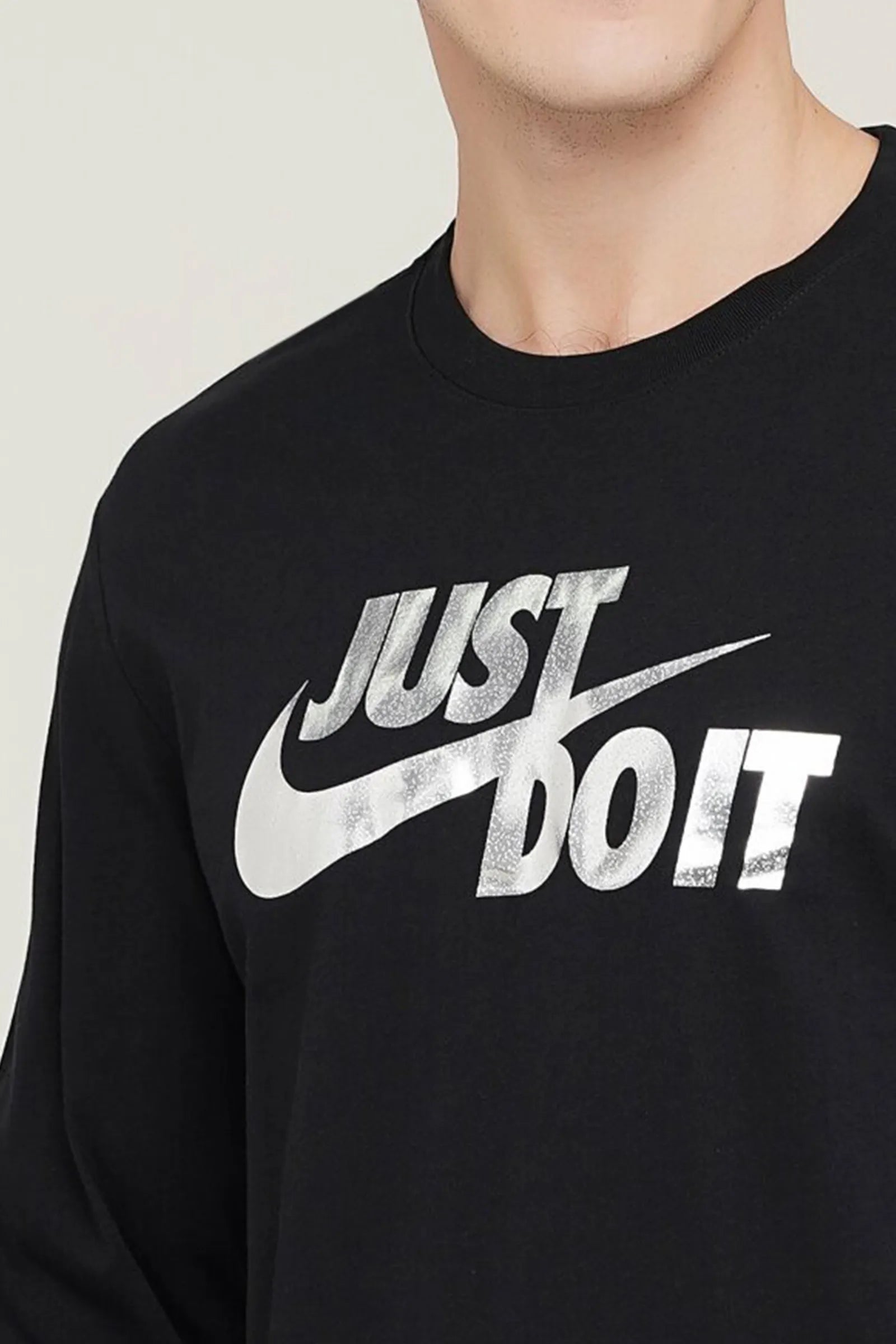 BLUZË Nike M Nsw Tee Ls Brnd Mrk Foil DB6529-010