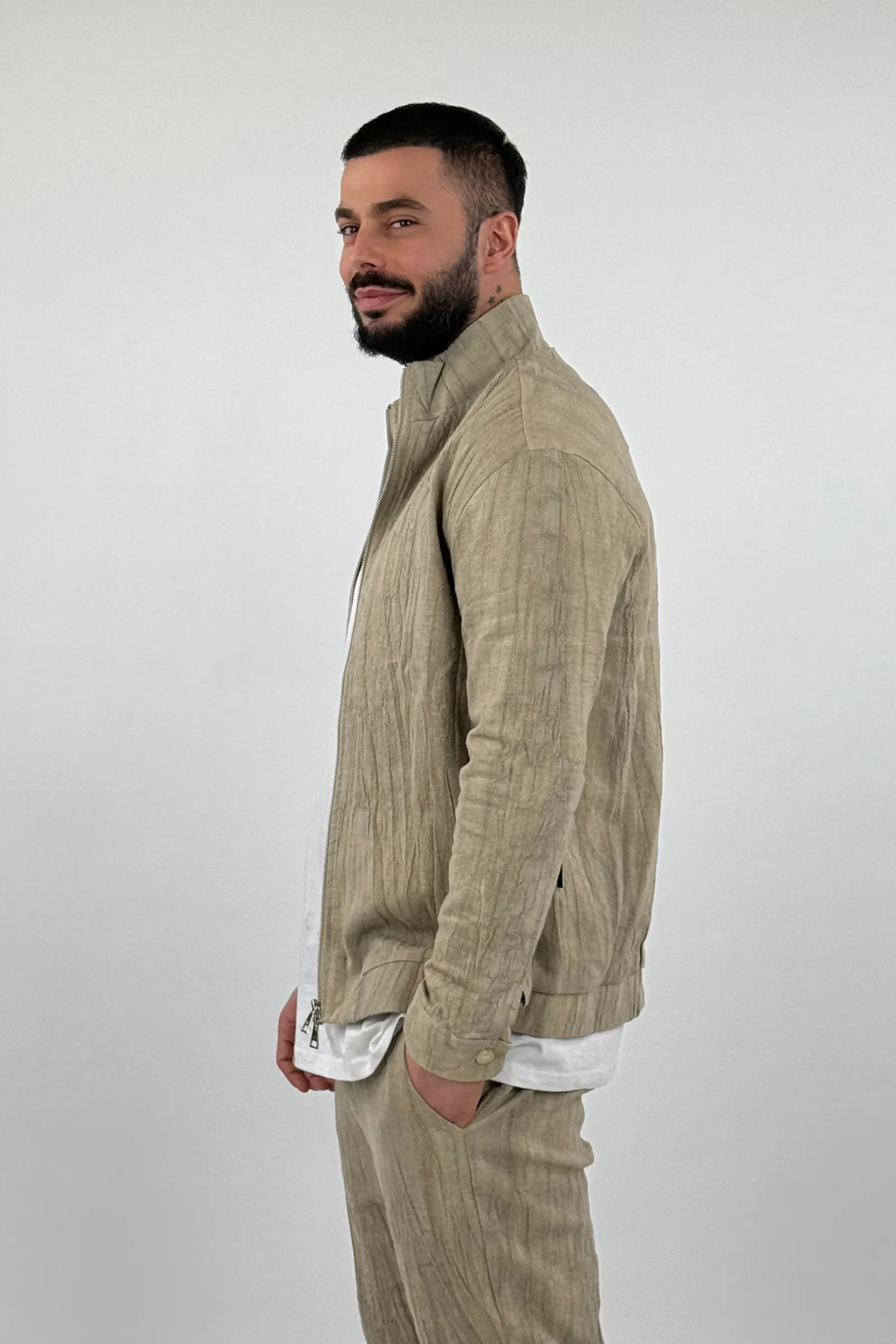 Jakne linen bomber