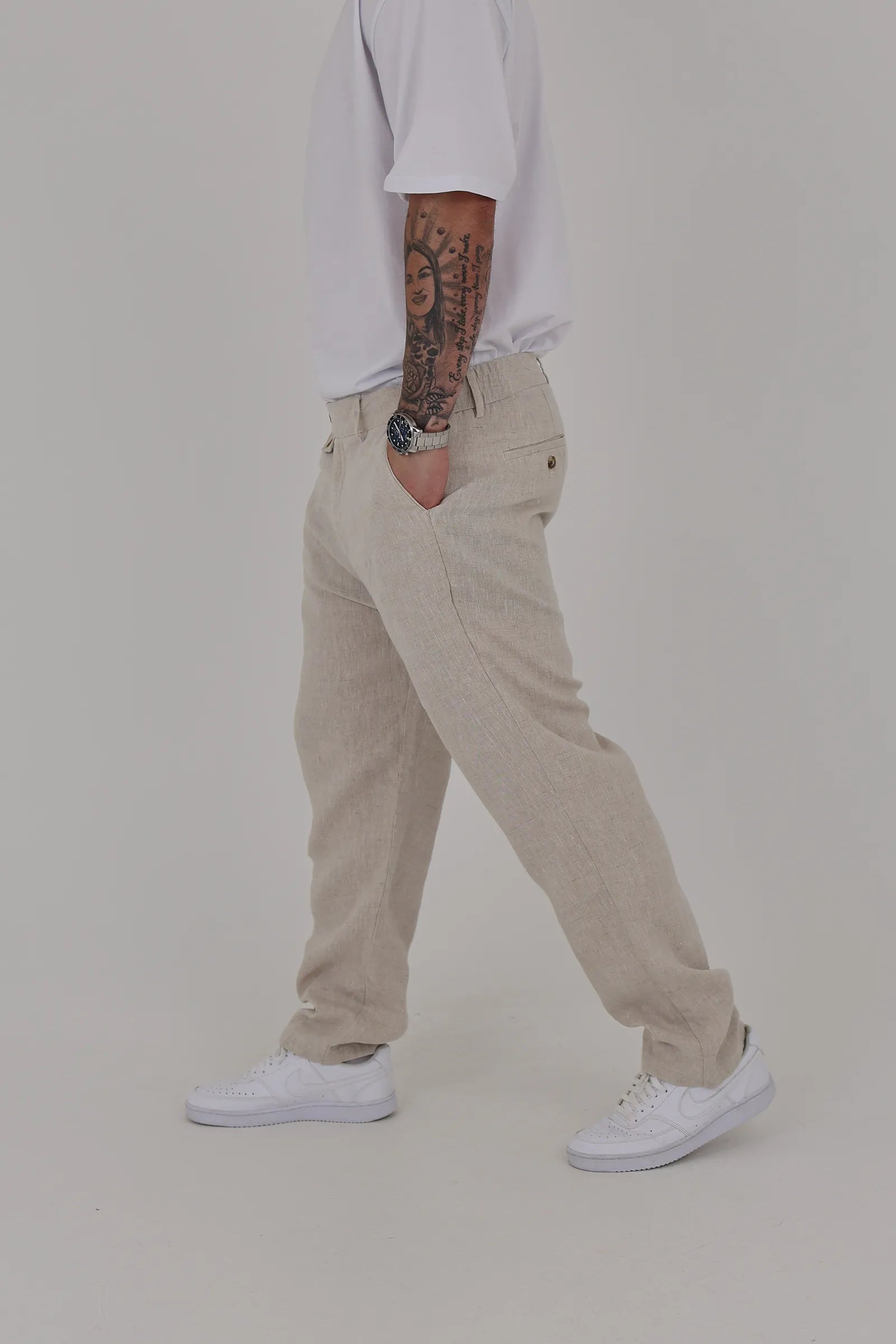 Pantallona linen chinos