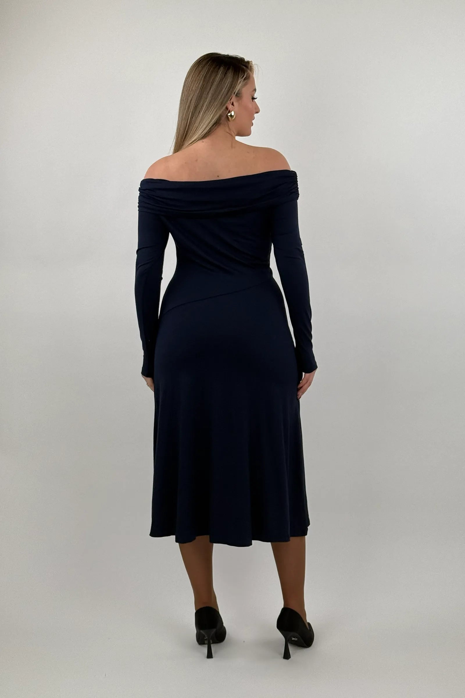 Fustan elegant long sleeve