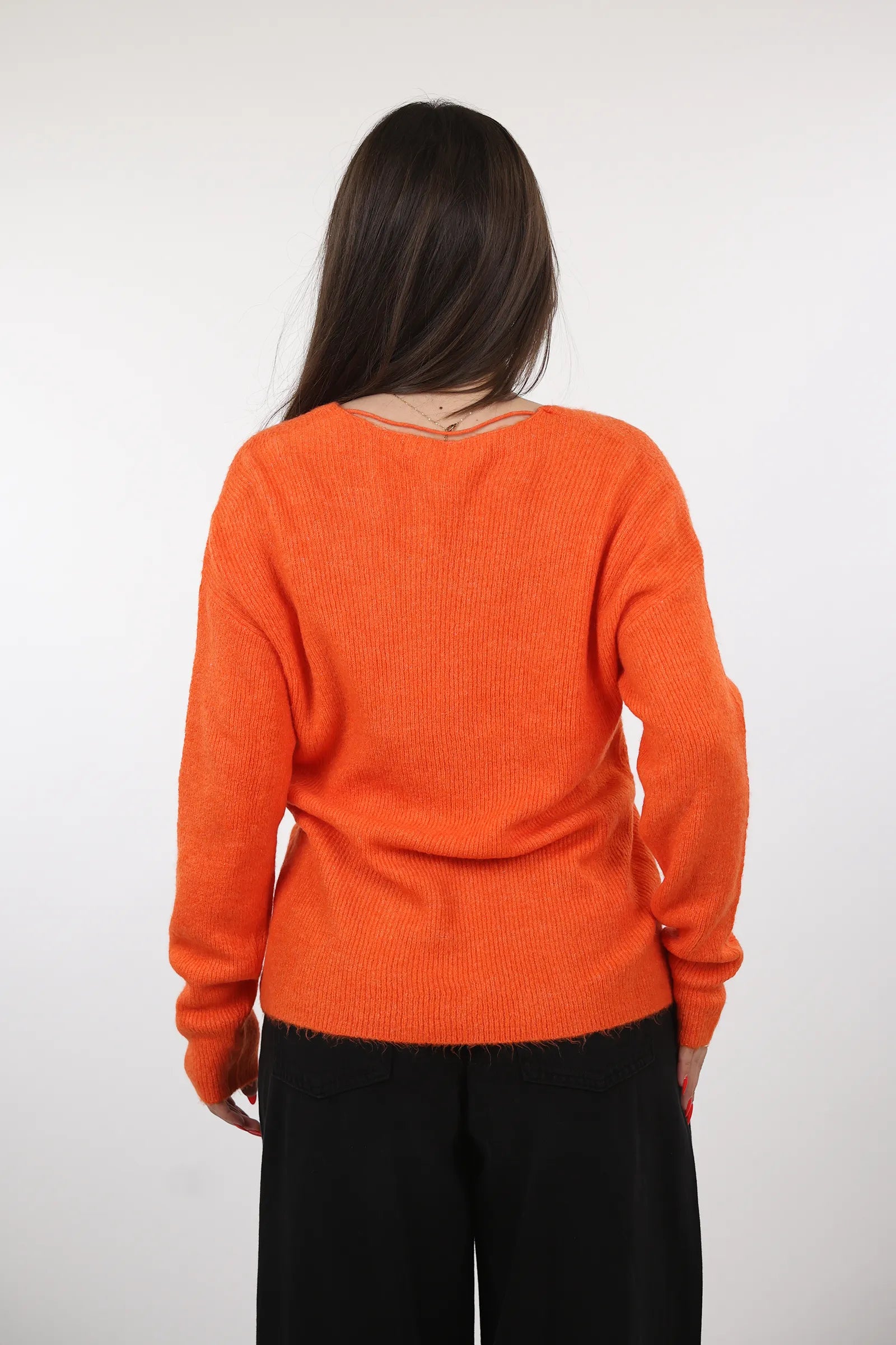 XHEMPER Deep V Knit