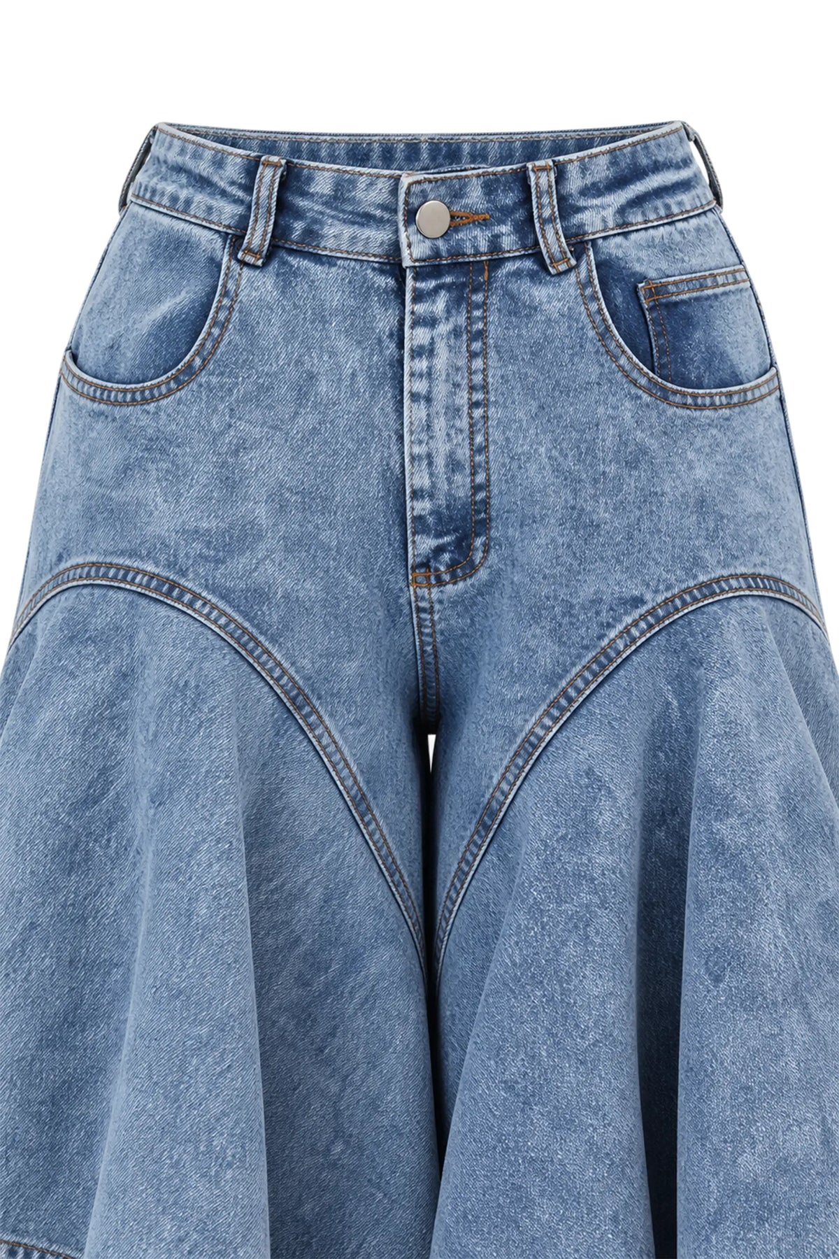 Farmerka asymmetrical denim