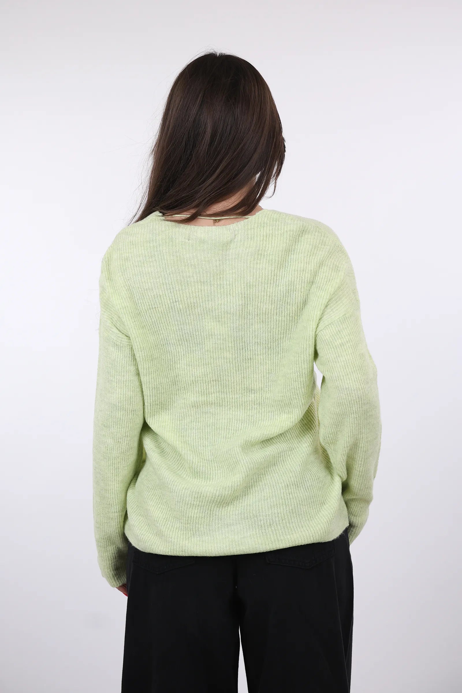 XHEMPER Deep V Knit